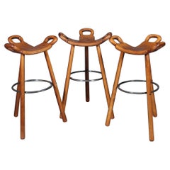 Carl Malmsten Attributed Bar Stools, Sweden, 1950