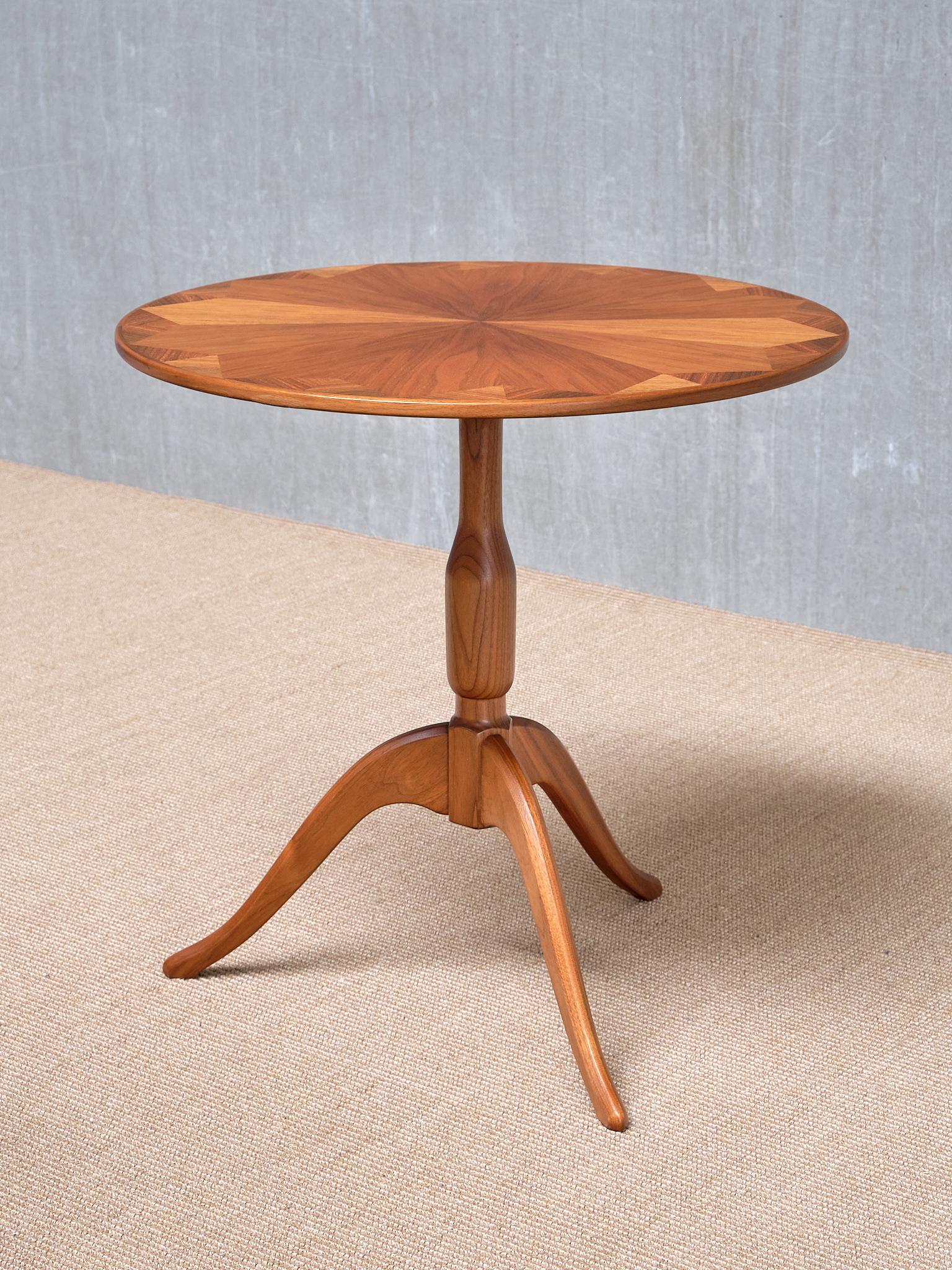 Scandinavian Modern Carl Malmsten 'Båstad' Side Table in Mahogany, Erik Johansson, Sweden For Sale