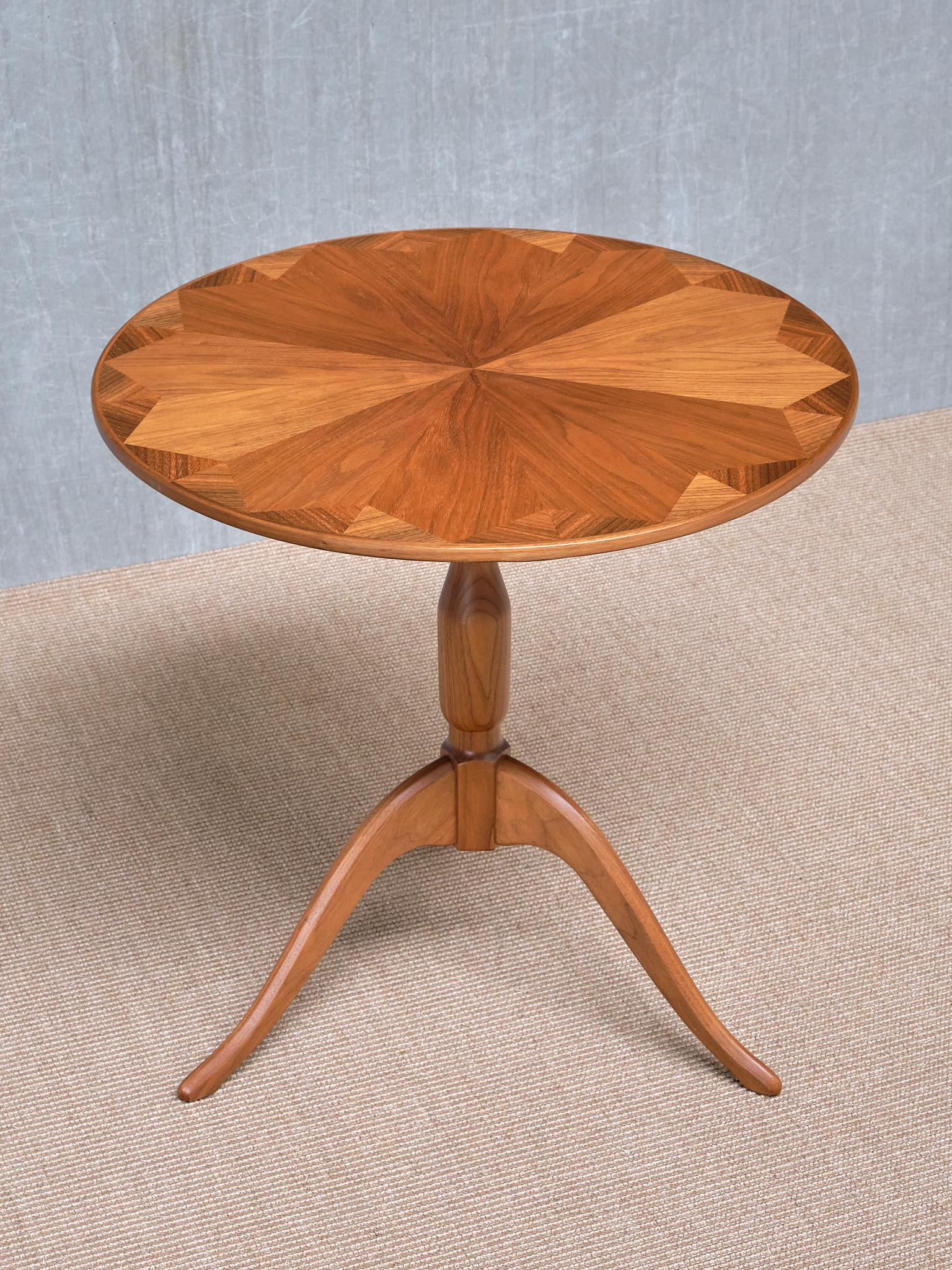 Swedish Carl Malmsten 'Båstad' Side Table in Mahogany, Erik Johansson, Sweden For Sale
