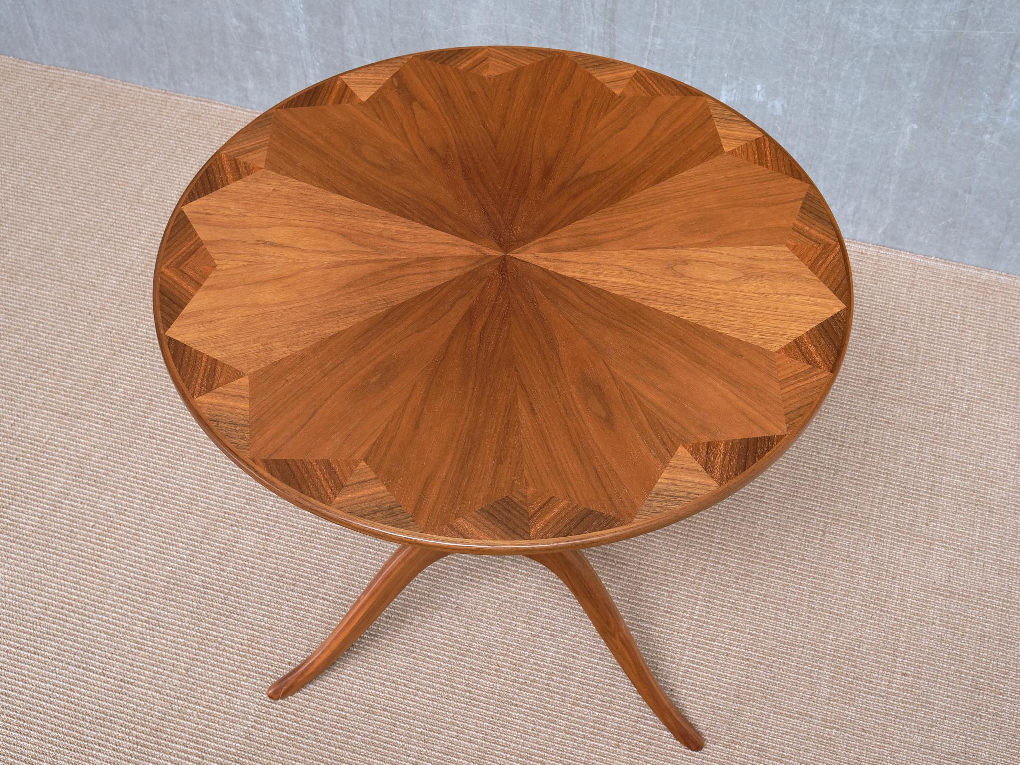 Carl Malmsten 'Båstad' Side Table in Mahogany, Erik Johansson, Sweden In Good Condition For Sale In The Hague, NL