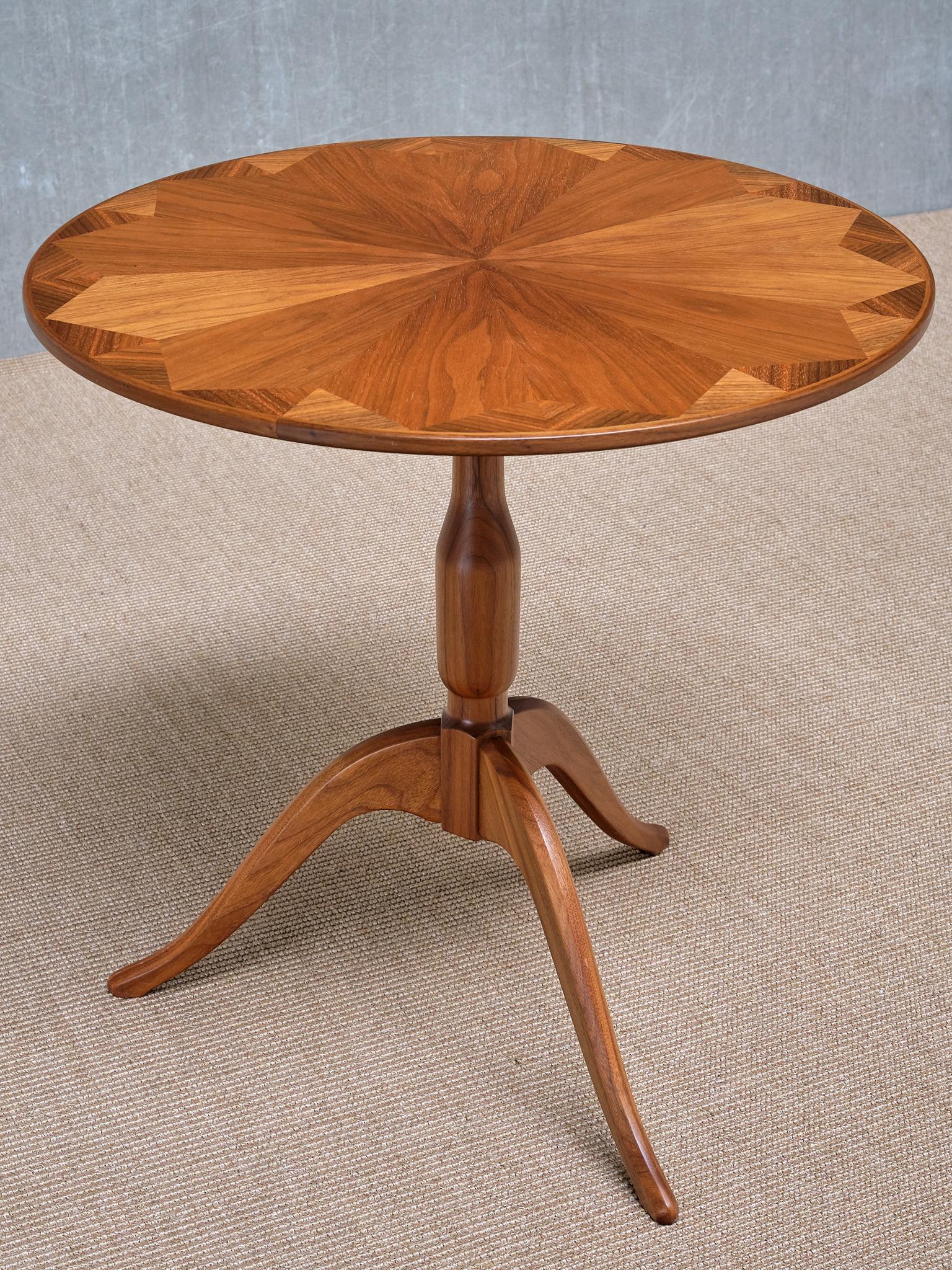 Mid-20th Century Carl Malmsten 'Båstad' Side Table in Mahogany, Erik Johansson, Sweden For Sale