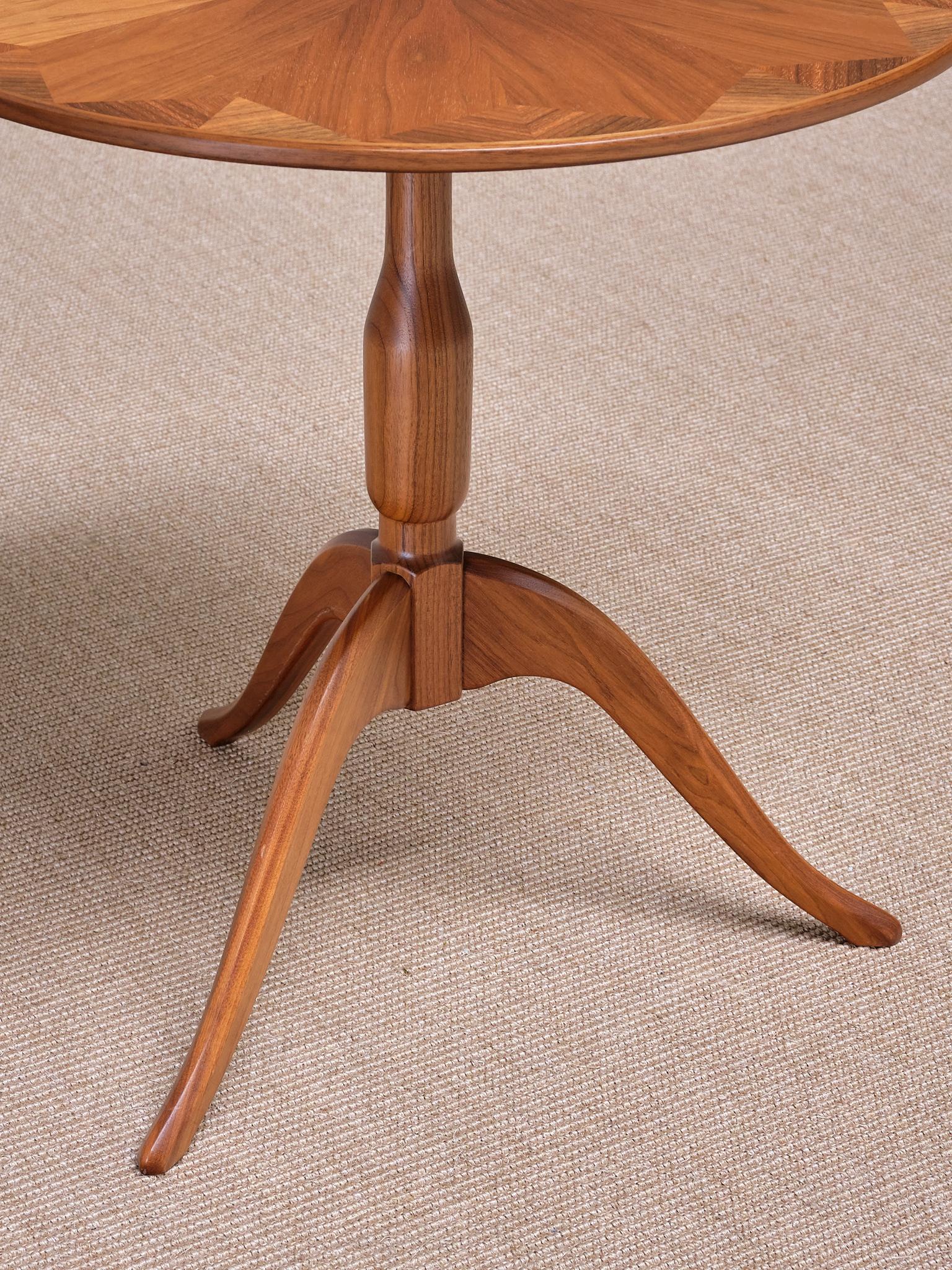 Wood Carl Malmsten 'Båstad' Side Table in Mahogany, Erik Johansson, Sweden For Sale