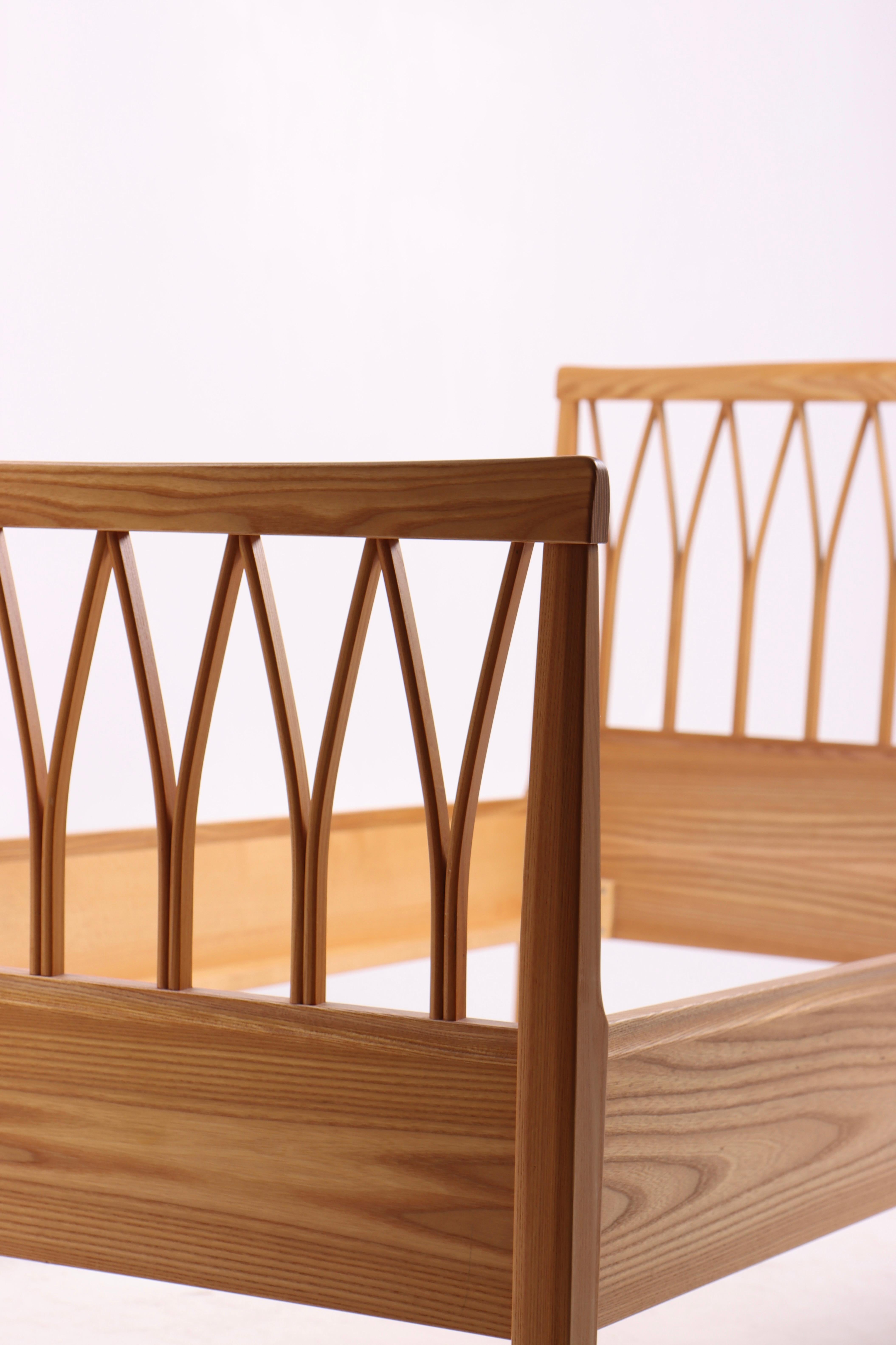 Carl Malmsten Bed in Ash wood, Model 