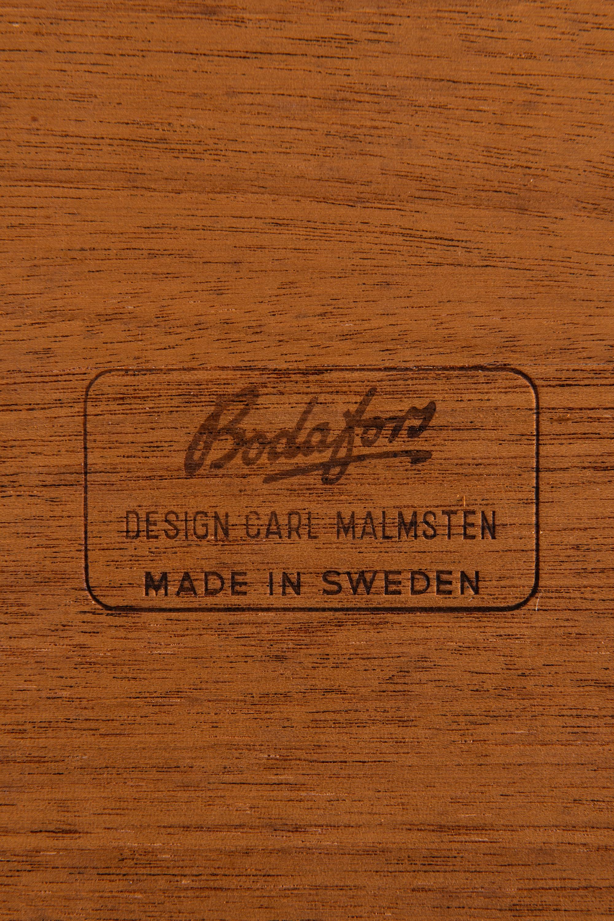 Mahogany Carl Malmsten Bedside Tables by Bodafors in Sweden