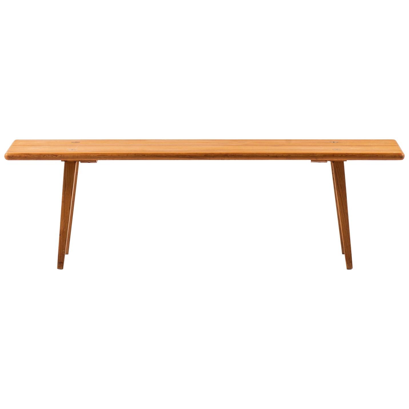 Carl Malmsten Bench Model Visingsö Produced by Svensk Fur in Sweden