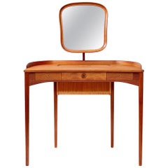 Vintage Carl Malmsten Birgitta Dressing Table, Mahogany