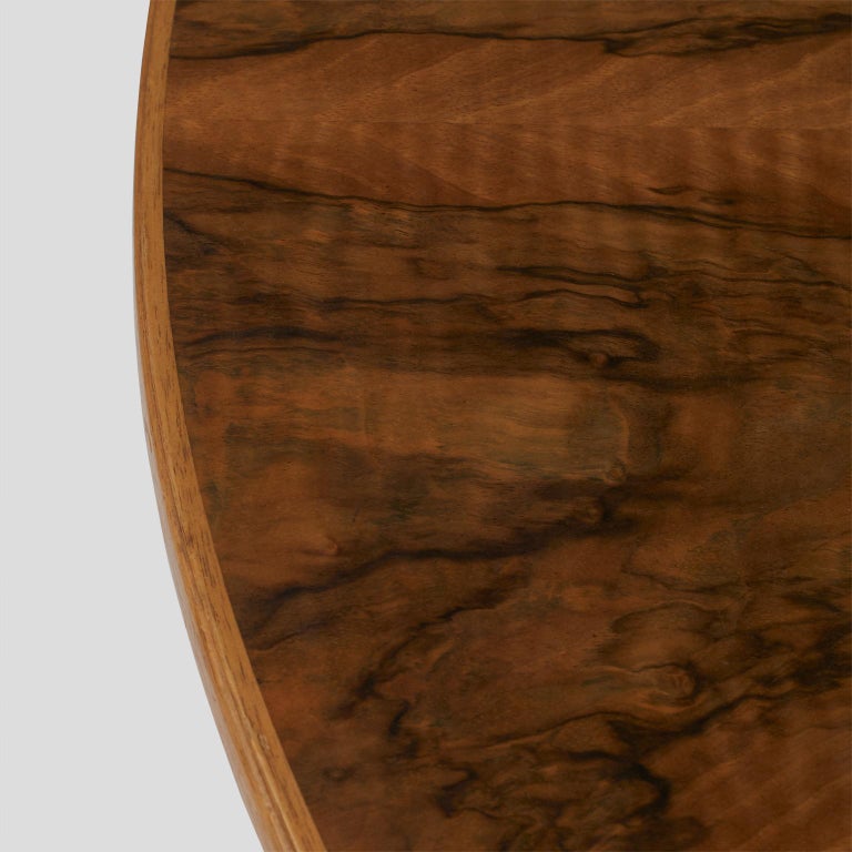 Swedish Carl Malmsten Burl Wood Table For Sale