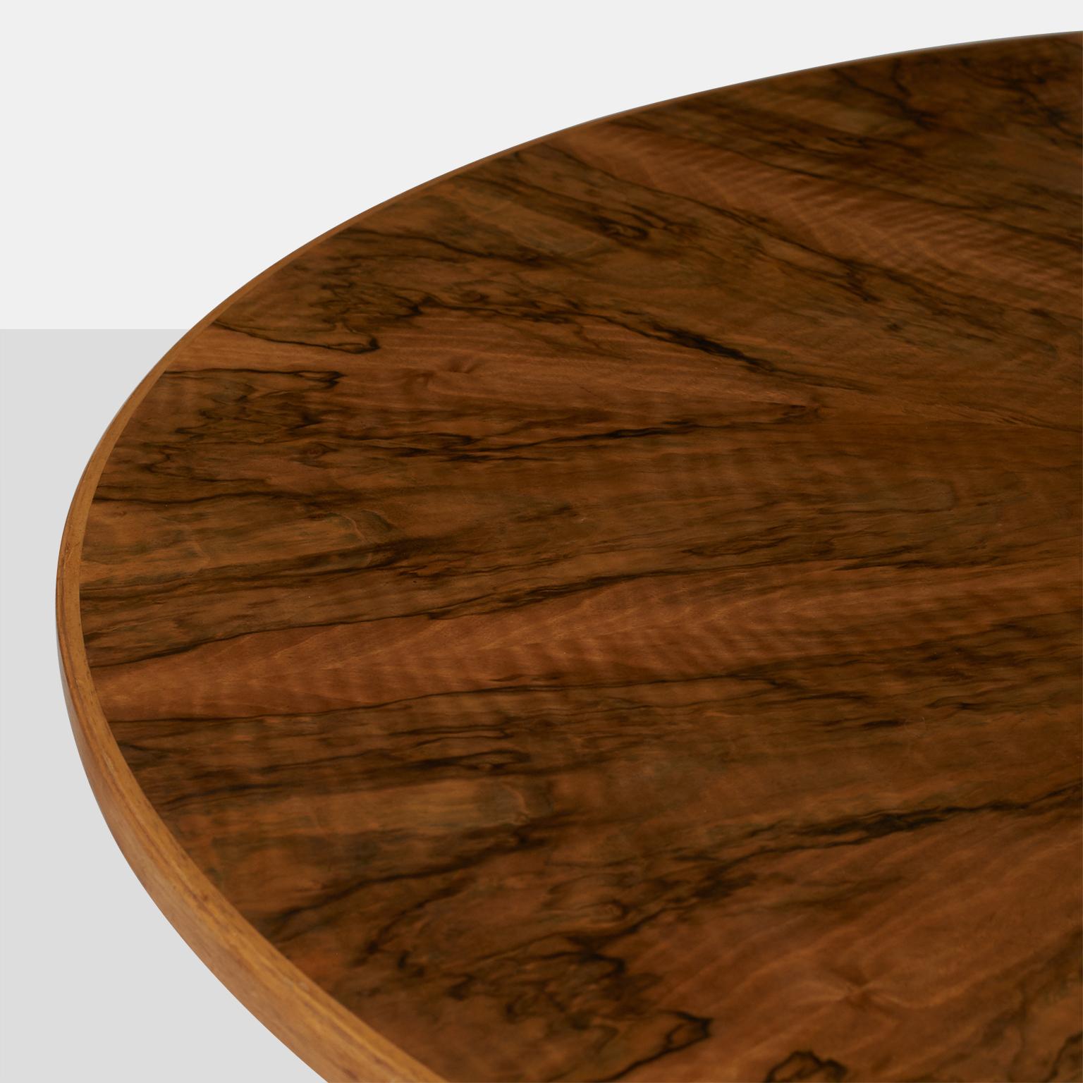 Carl Malmsten Burl Wood Table In Good Condition In San Francisco, CA