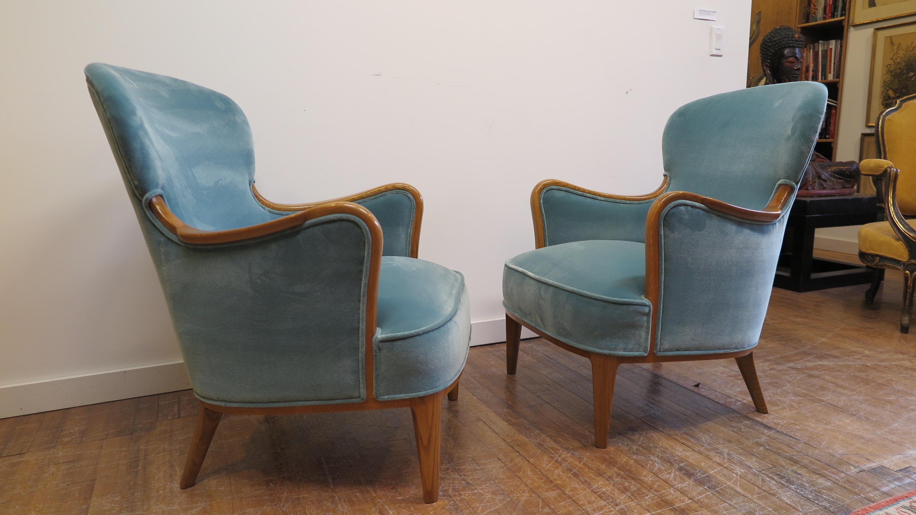 Mid-Century Modern Carl Malmsten Easy Chairs