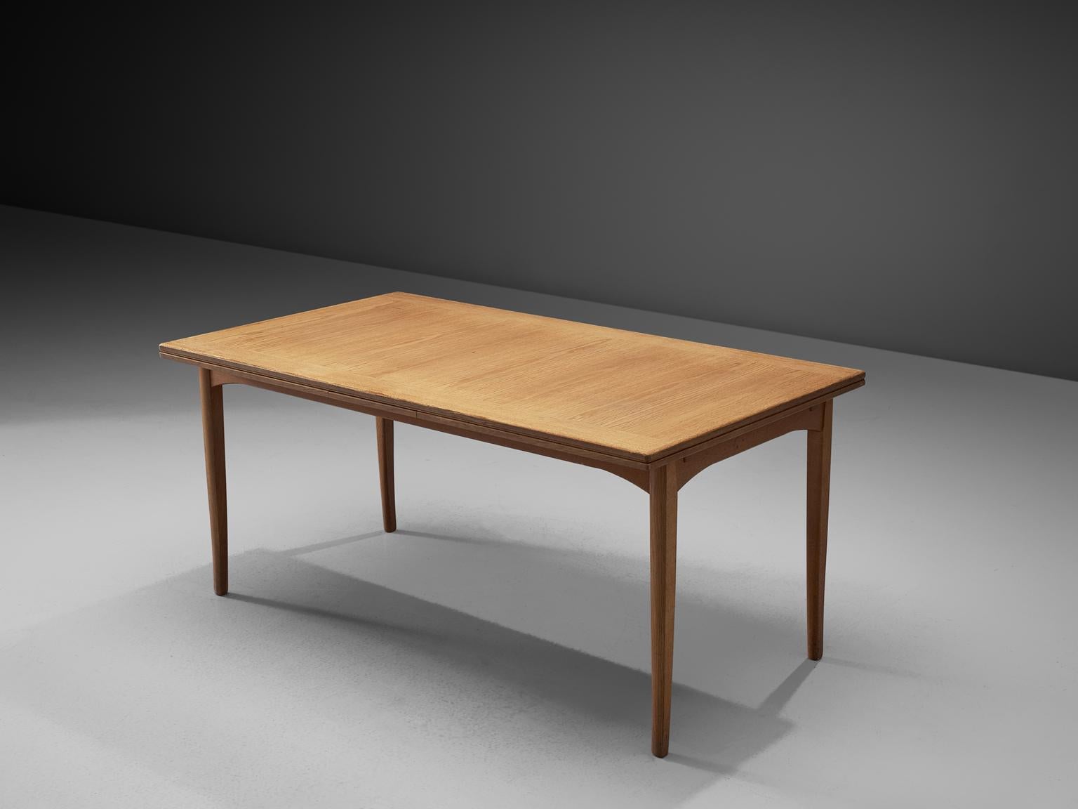 Scandinavian Modern Carl Malmsten Extendable Table in Oak