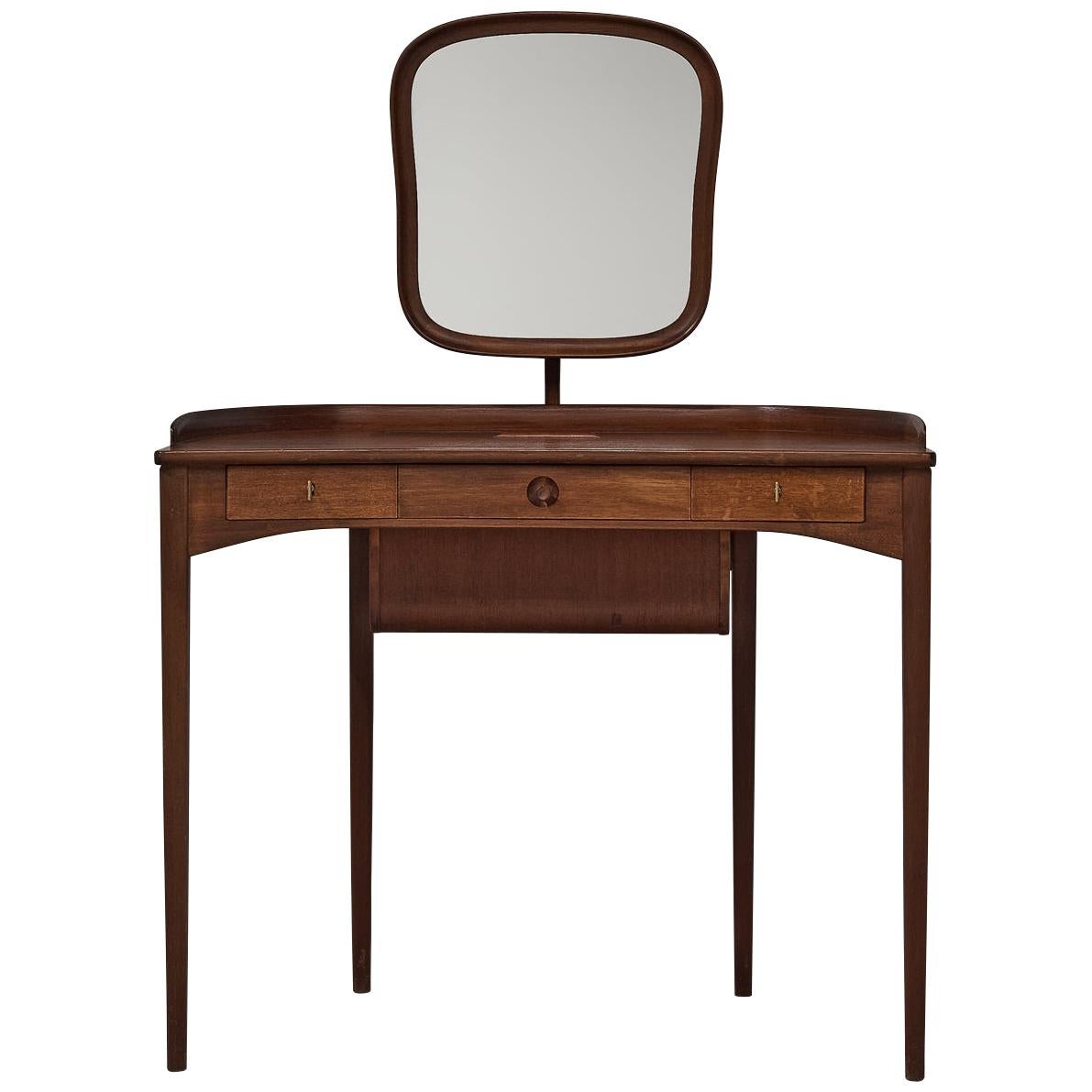 Carl Malmsten for Bodafors Dressing Table 'Brigitta' in Mahogany