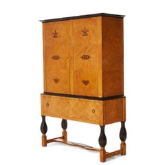Carl Malmsten for Nordiska Kompaniet, Birch Cabinet from 1920s