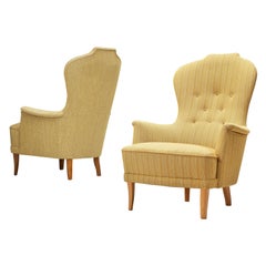 Carl Malmsten for O. H. Sjögren Lounge Chairs Model ‘Farmor’