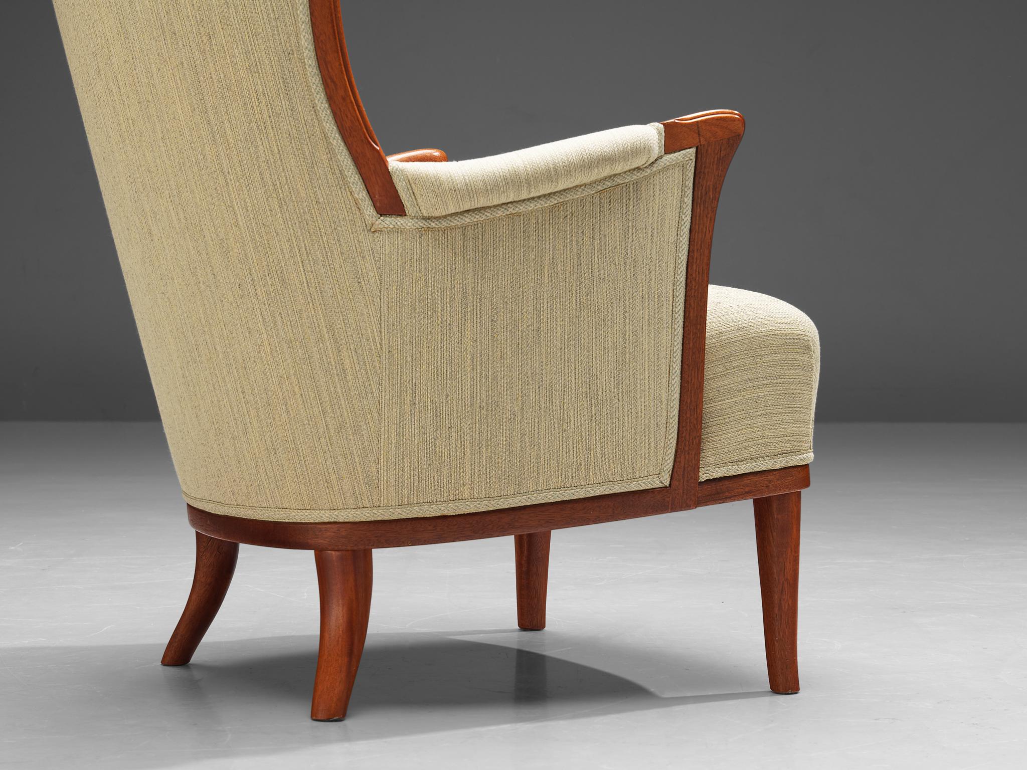 Carl Malmsten for O.H. Sjögren 'Our Lady' Lounge Chair in Teak  For Sale 3