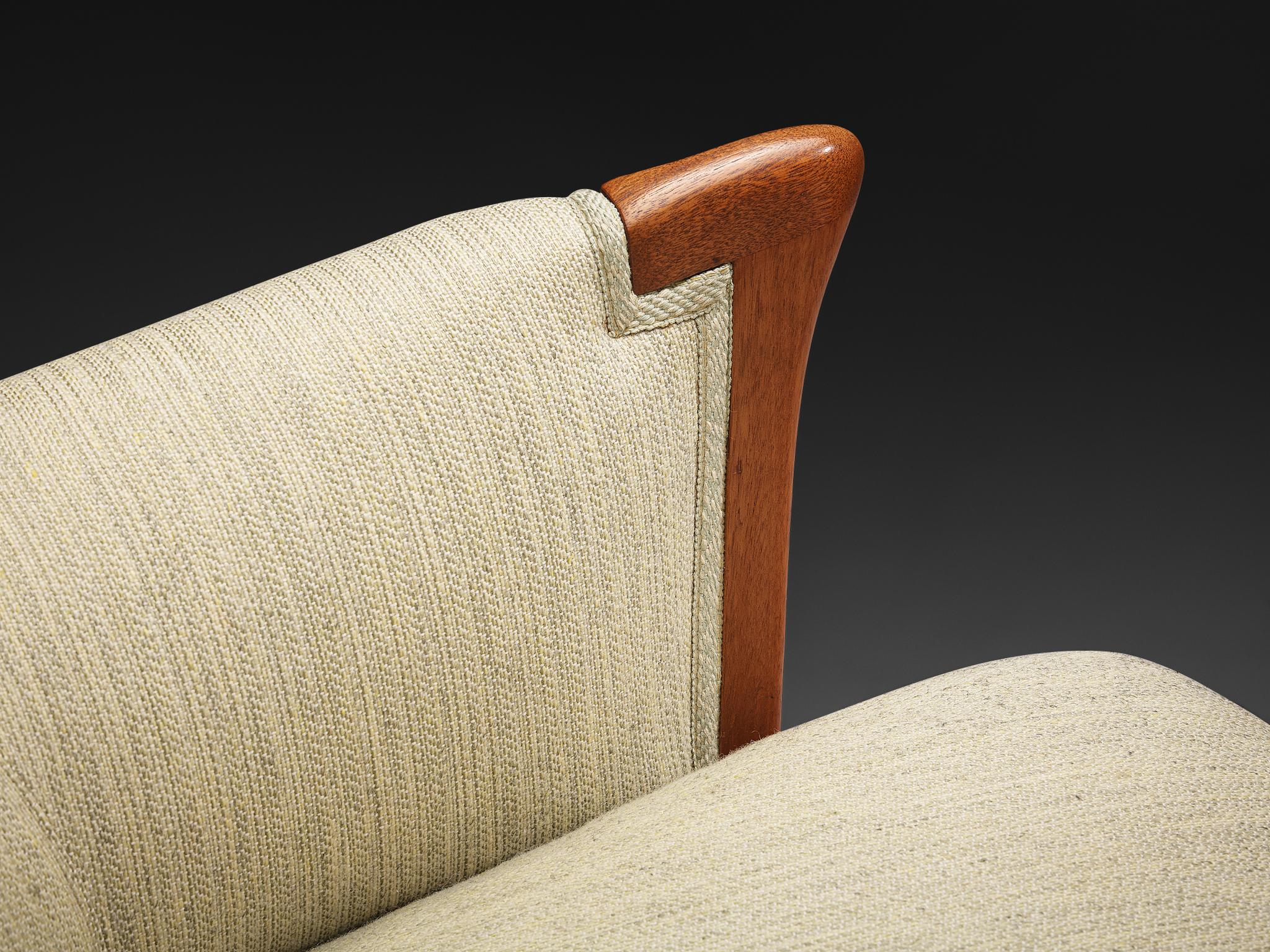 Mid-20th Century Carl Malmsten for O.H. Sjögren 'Our Lady' Lounge Chairs in Teak For Sale