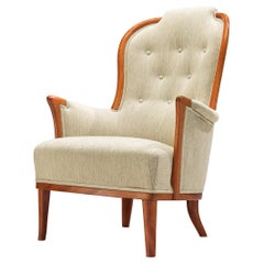 Carl Malmsten for O.H. Sjögren Pair of 'Our Lady' Lounge Chair in Teak