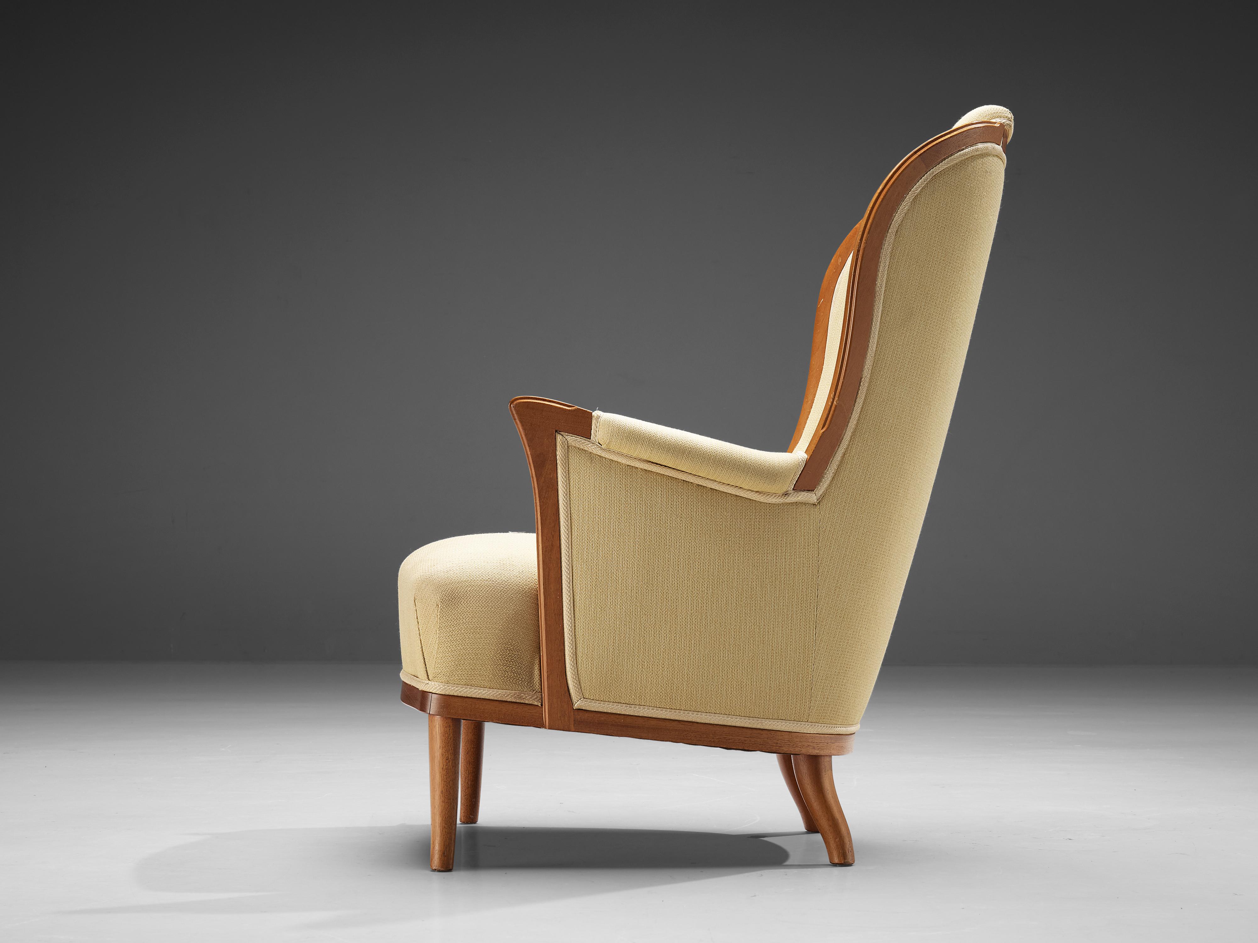 Carl Malmsten für O.H. Sjögren Paar 'Our Lady' Lounge-Stühle aus Teakholz (Mitte des 20. Jahrhunderts) im Angebot