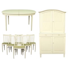 Carl Malmsten Gustavian-Style Swedish Modern Dining Suite