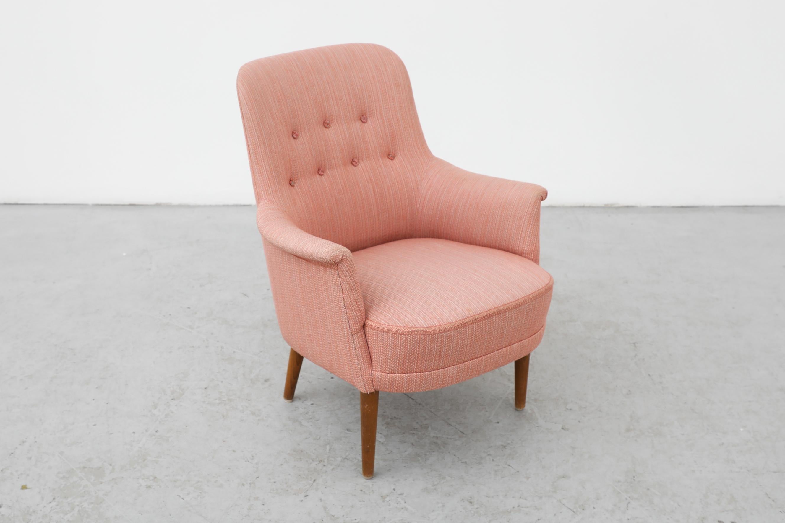 Carl Malmsten 'Husmor' Pink Lounge Chair 3