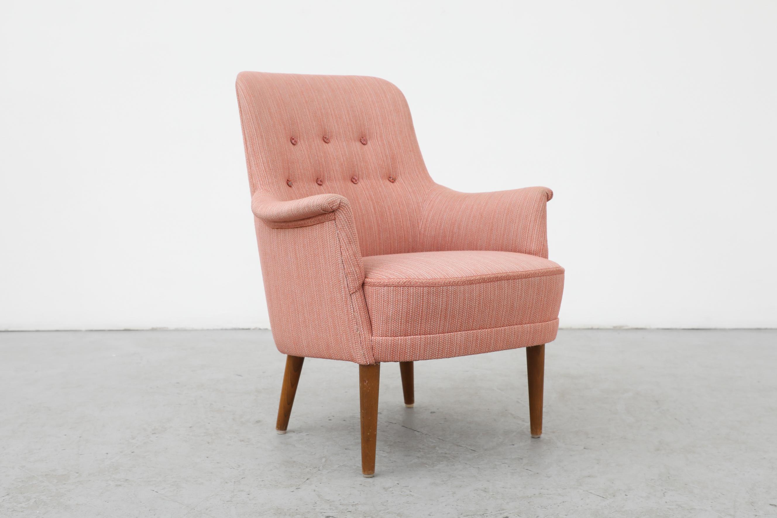 Carl Malmsten 'Husmor' Pink Lounge Chair 4