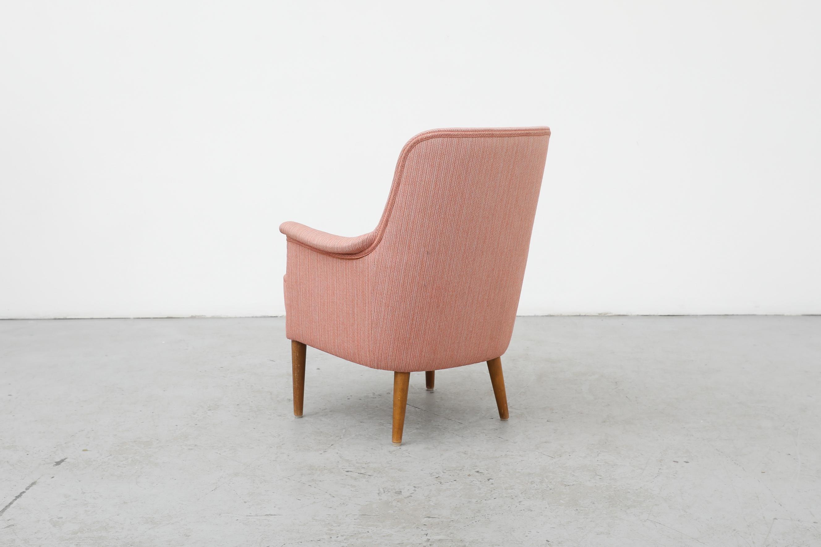 Mid-20th Century Carl Malmsten 'Husmor' Pink Lounge Chair