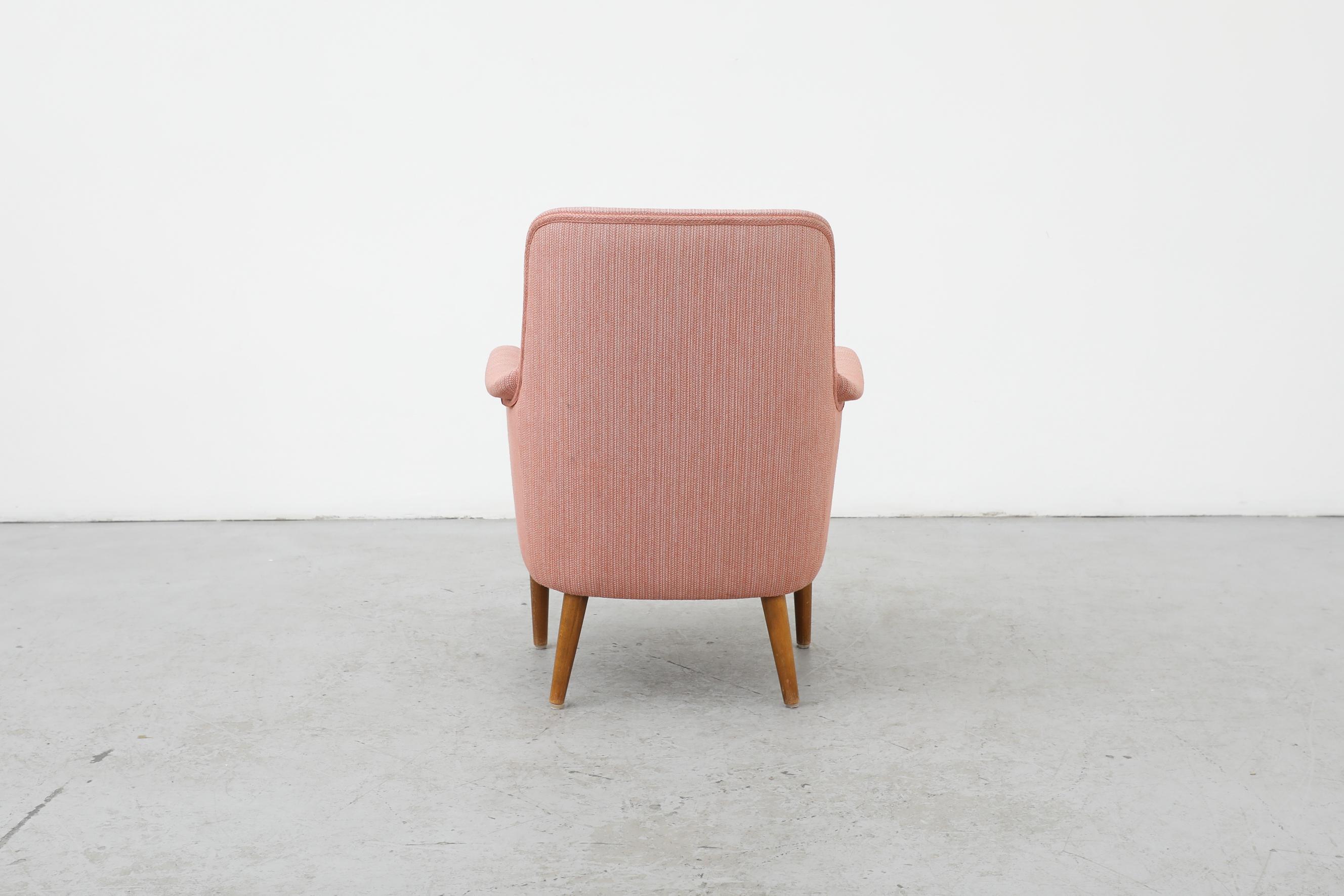 Upholstery Carl Malmsten 'Husmor' Pink Lounge Chair