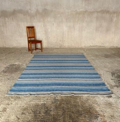 Carl Malmsten, Grande e raro tappeto Rölakan "Alleman" in pura lana, Svezia anni '60.