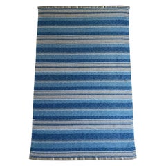 Carl Malmsten, Large and Rare “Alleman” Rölakan rug in Pure Wool, Sweden 1960s.