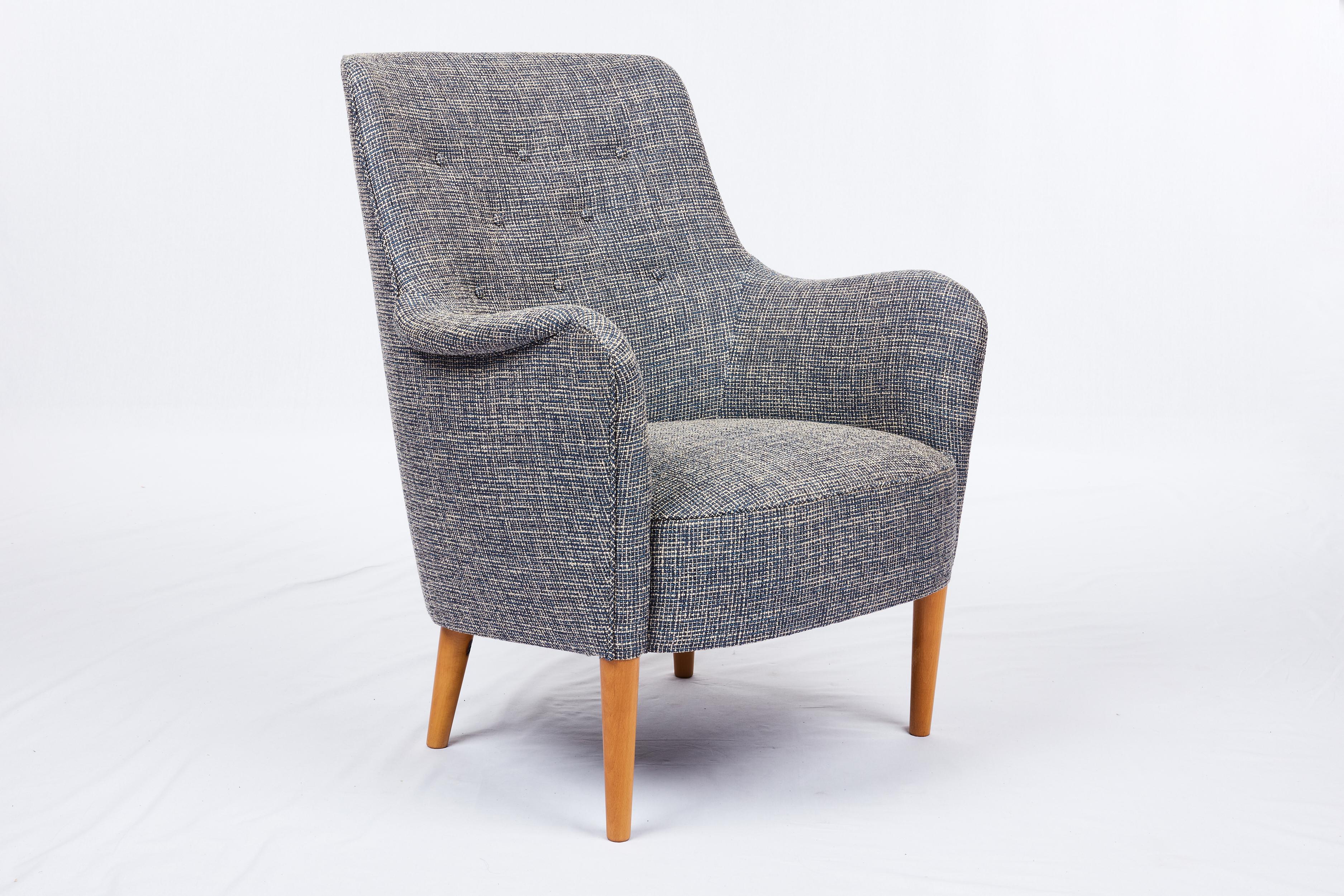 Swedish Carl Malmsten Lounge Chair