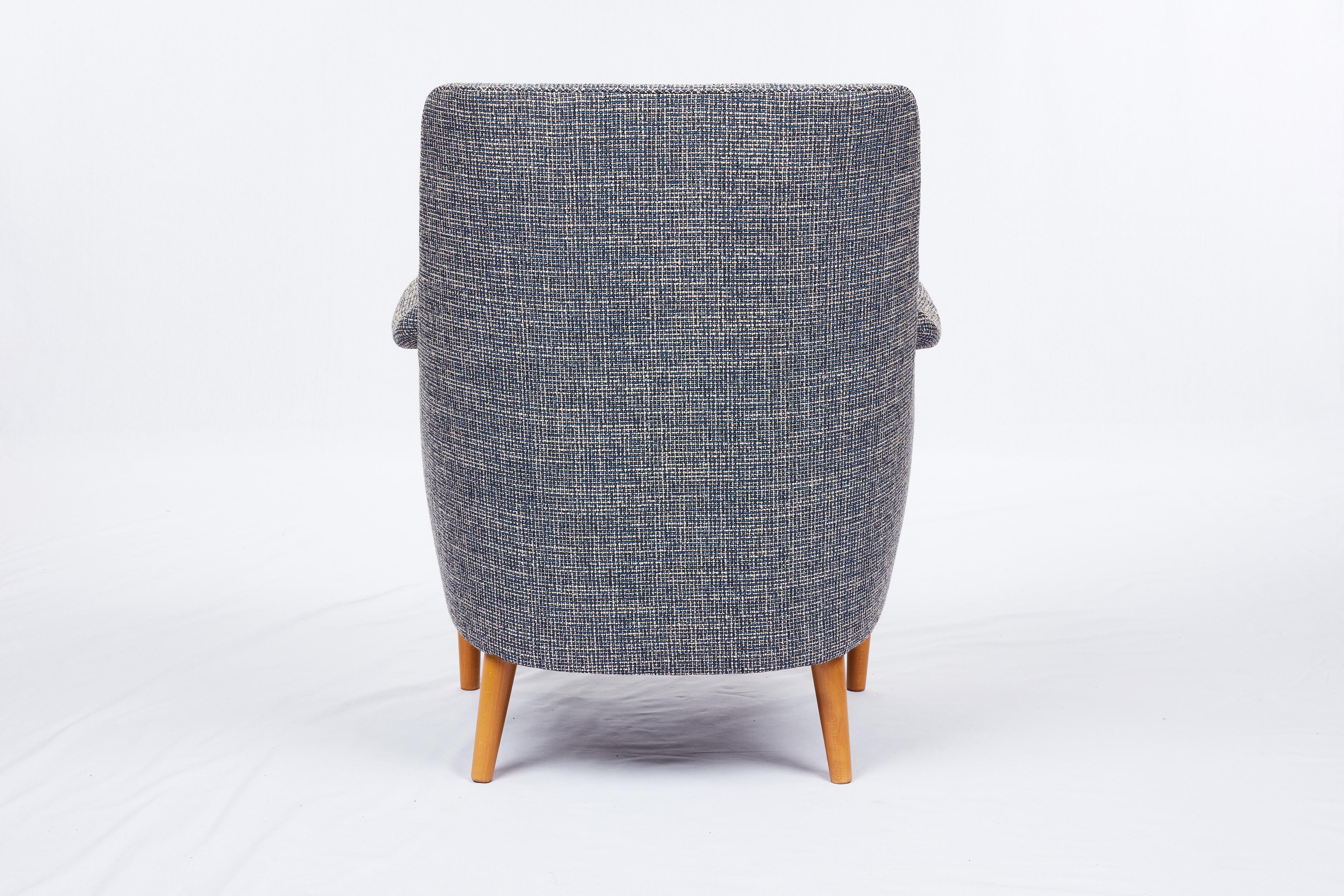 Fabric Carl Malmsten Lounge Chair