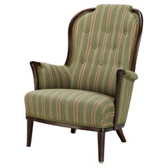 Carl Malmsten Lounge Chair with Original Upholstery 