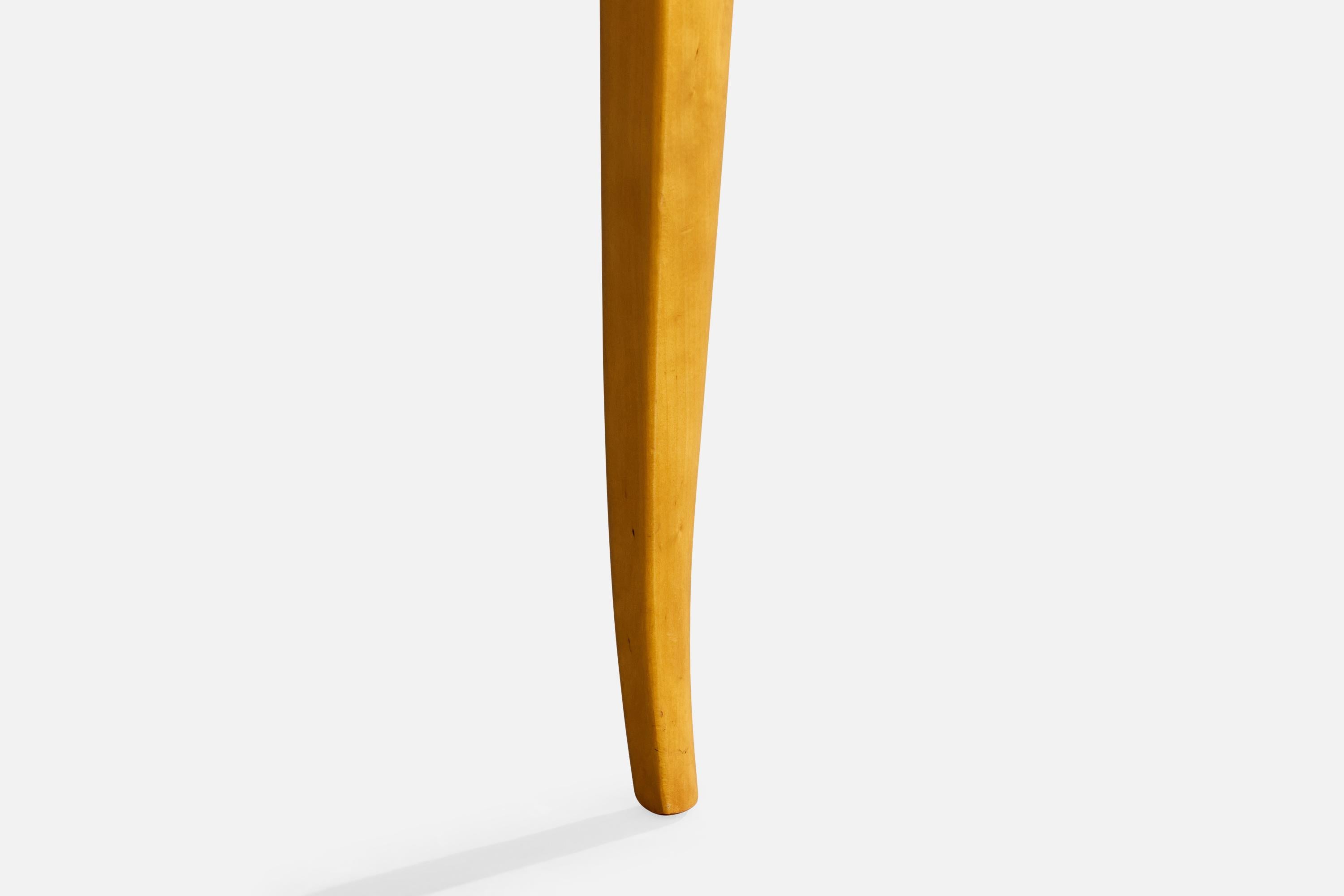 Carl Malmsten, Lounge Chairs, Birch, Fabric, Sweden, 1950s in vendita 6