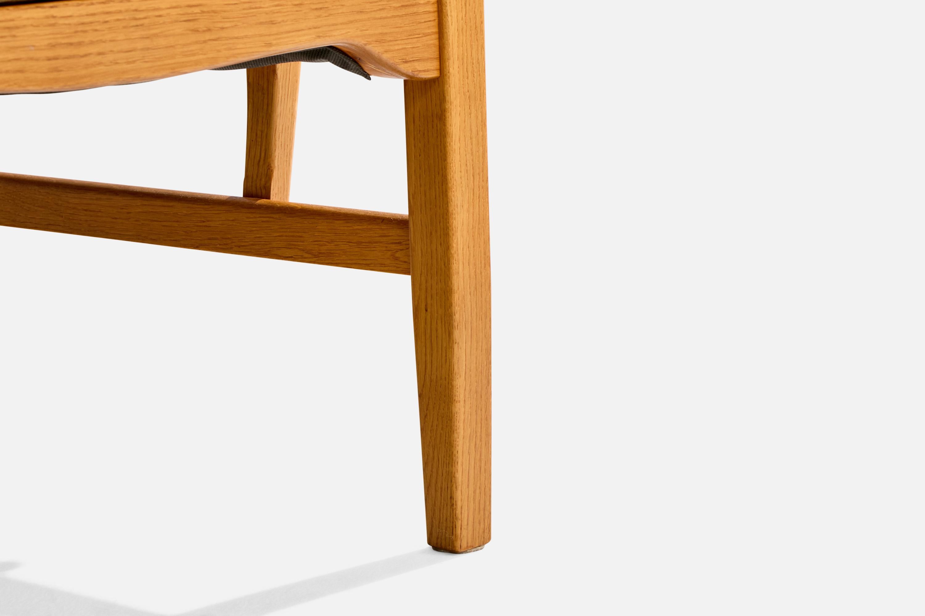Carl Malmsten, Sillas de salón, Roble, Tela, Suecia, Años 50 en venta 7