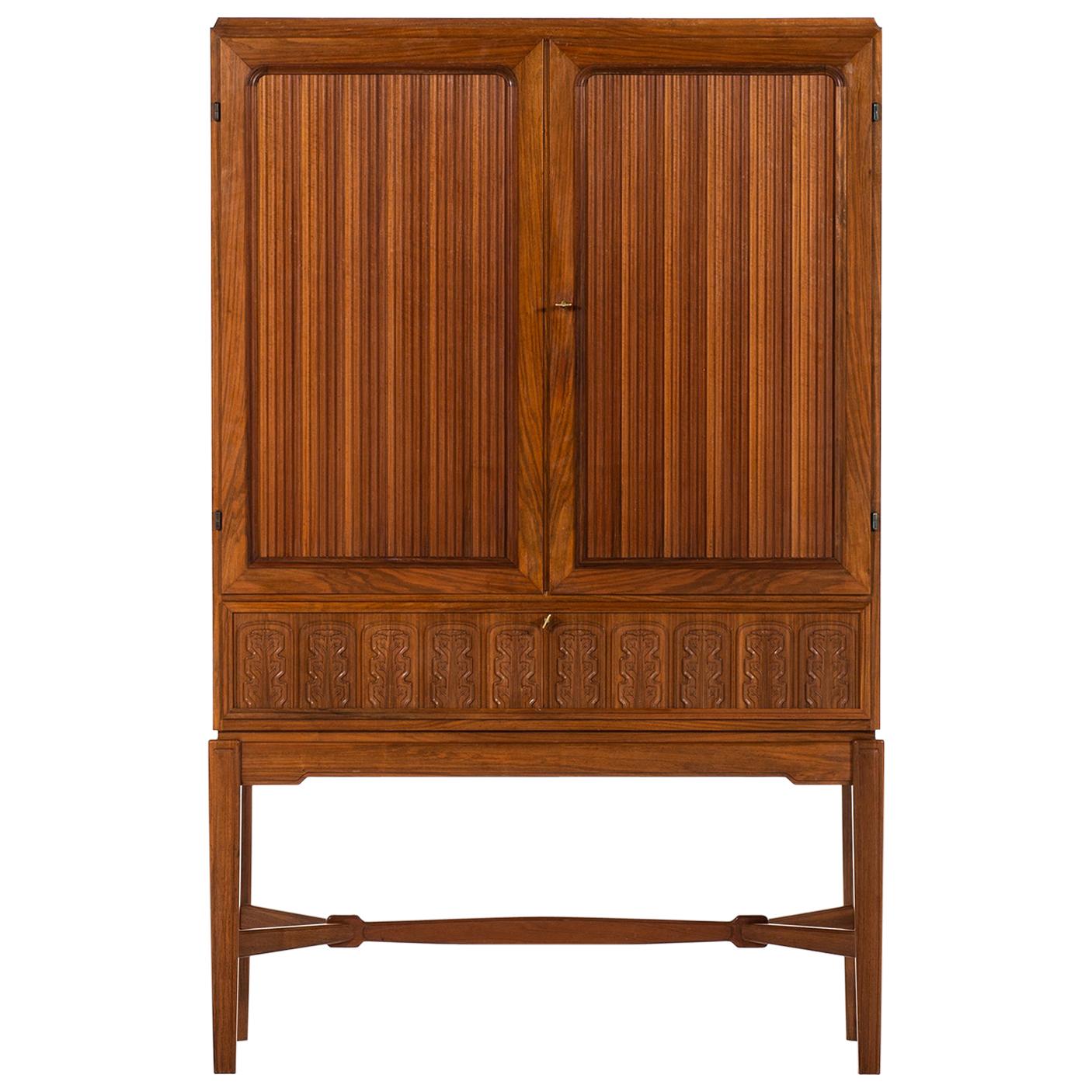 Carl Malmsten Master Cabinet by Hjalmar Wikströms Möbelsnickare in Sweden For Sale