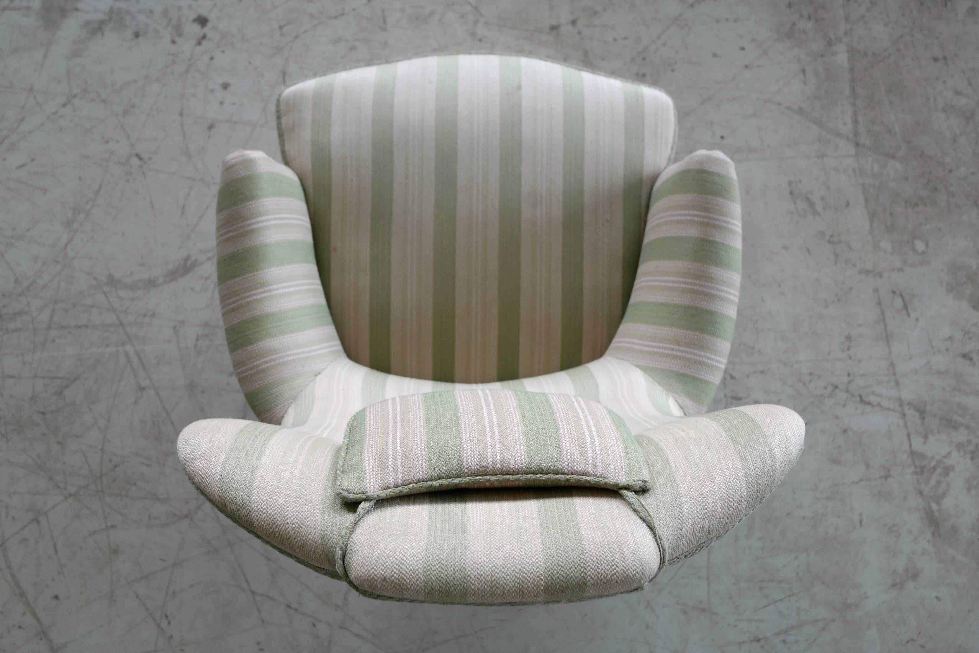 Mid-20th Century Carl Malmsten Model 'Farmor' Lounge Chair Scandinavian Midcentury