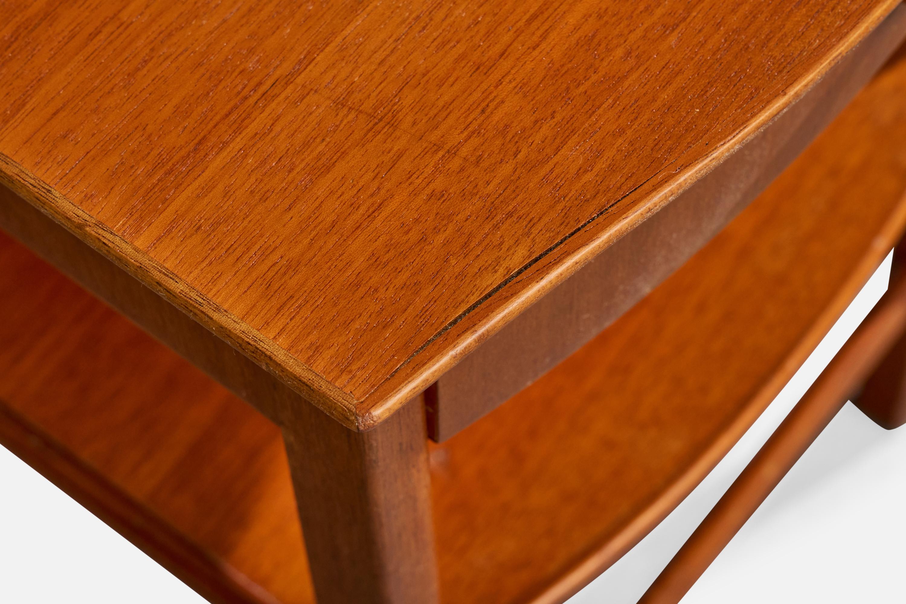 Carl Malmsten, Nightstands, Teak, Sweden, 1950s en venta 6