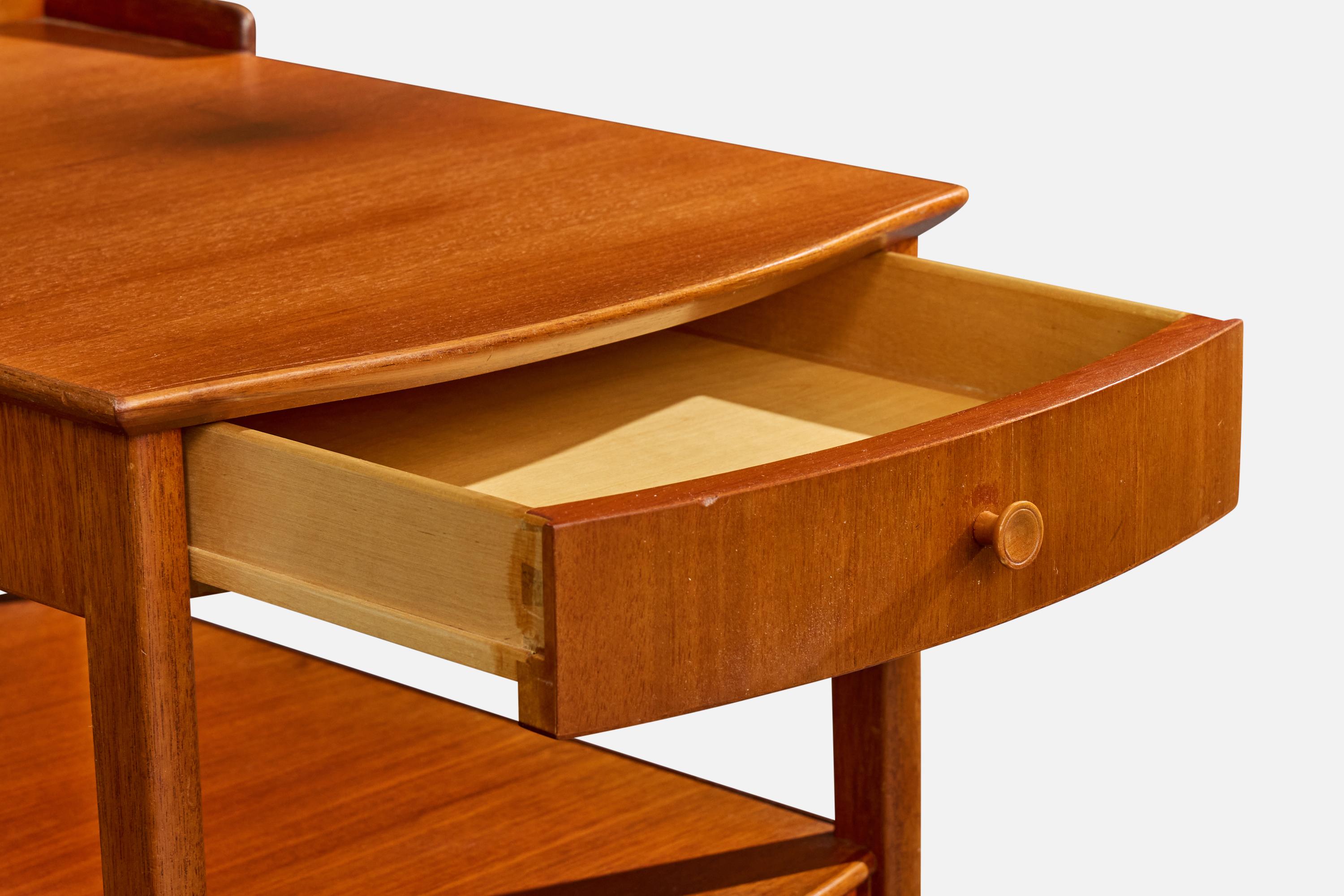 Carl Malmsten, Nightstands, Teak, Sweden, 1950s en venta 7