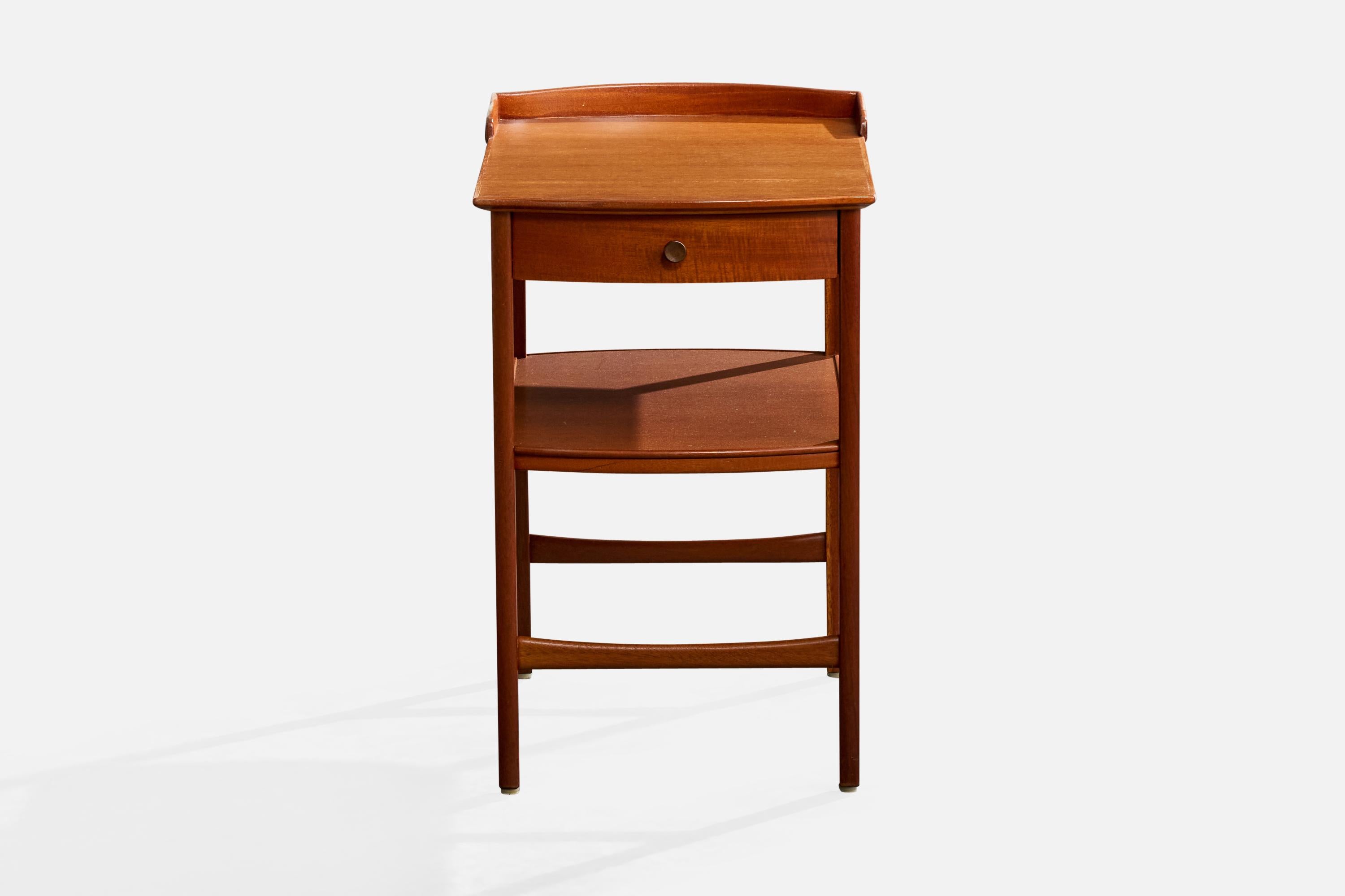 Carl Malmsten, Nightstands, Teak, Sweden, 1950s en Bueno estado para la venta en High Point, NC