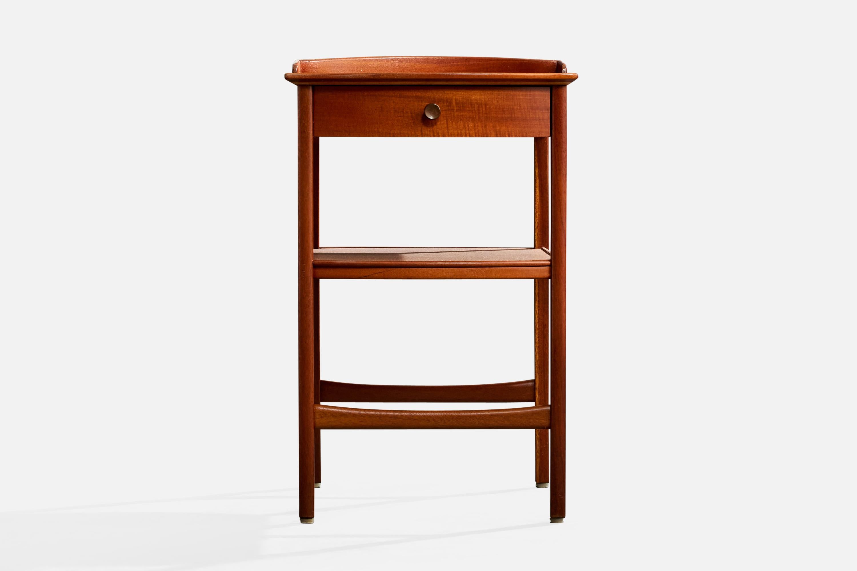 Carl Malmsten, Nightstands, Teak, Sweden, 1950s mediados del siglo XX en venta