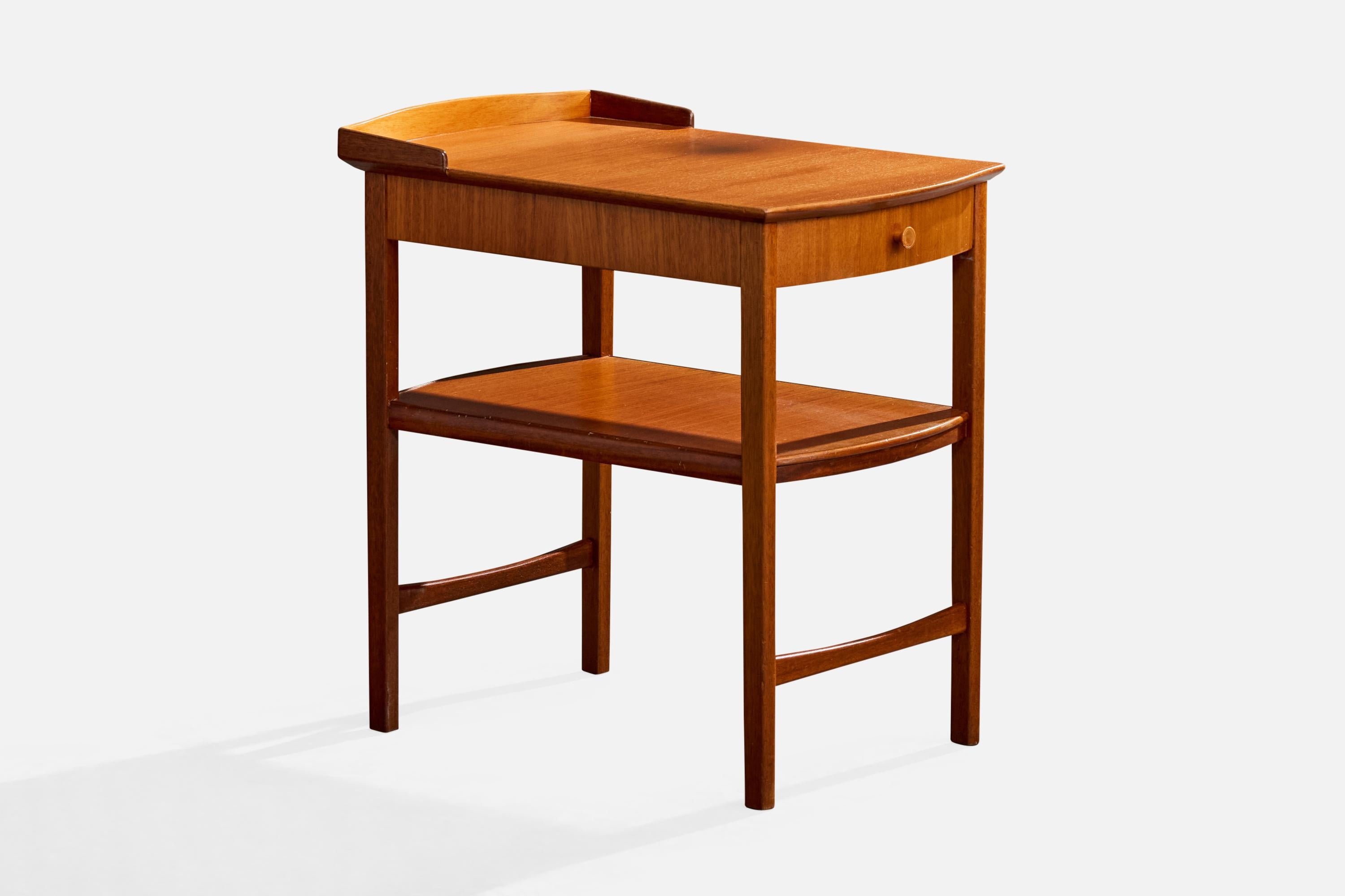 Carl Malmsten, Nightstands, Teak, Sweden, 1950s en venta 1
