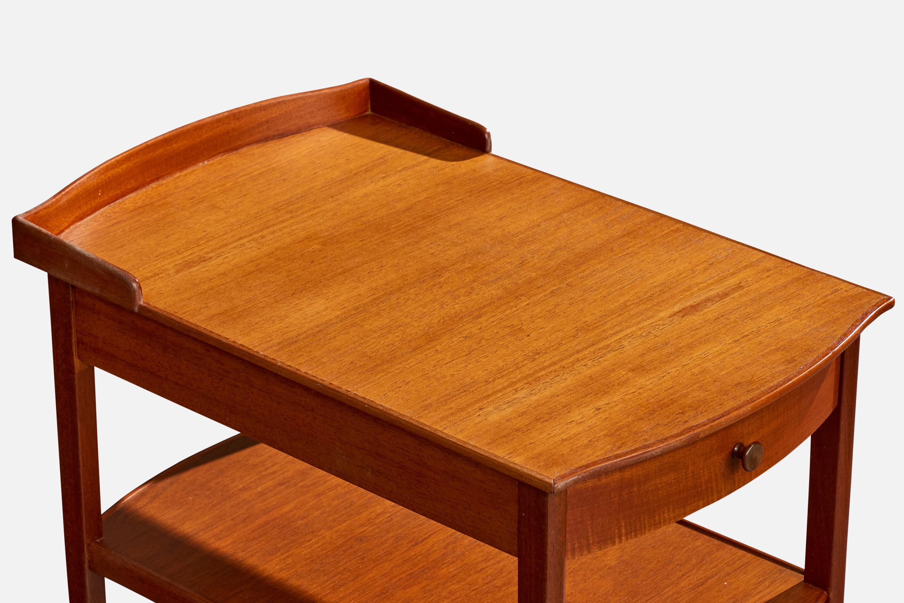 Carl Malmsten, Nightstands, Teak, Sweden, 1950s en venta 1