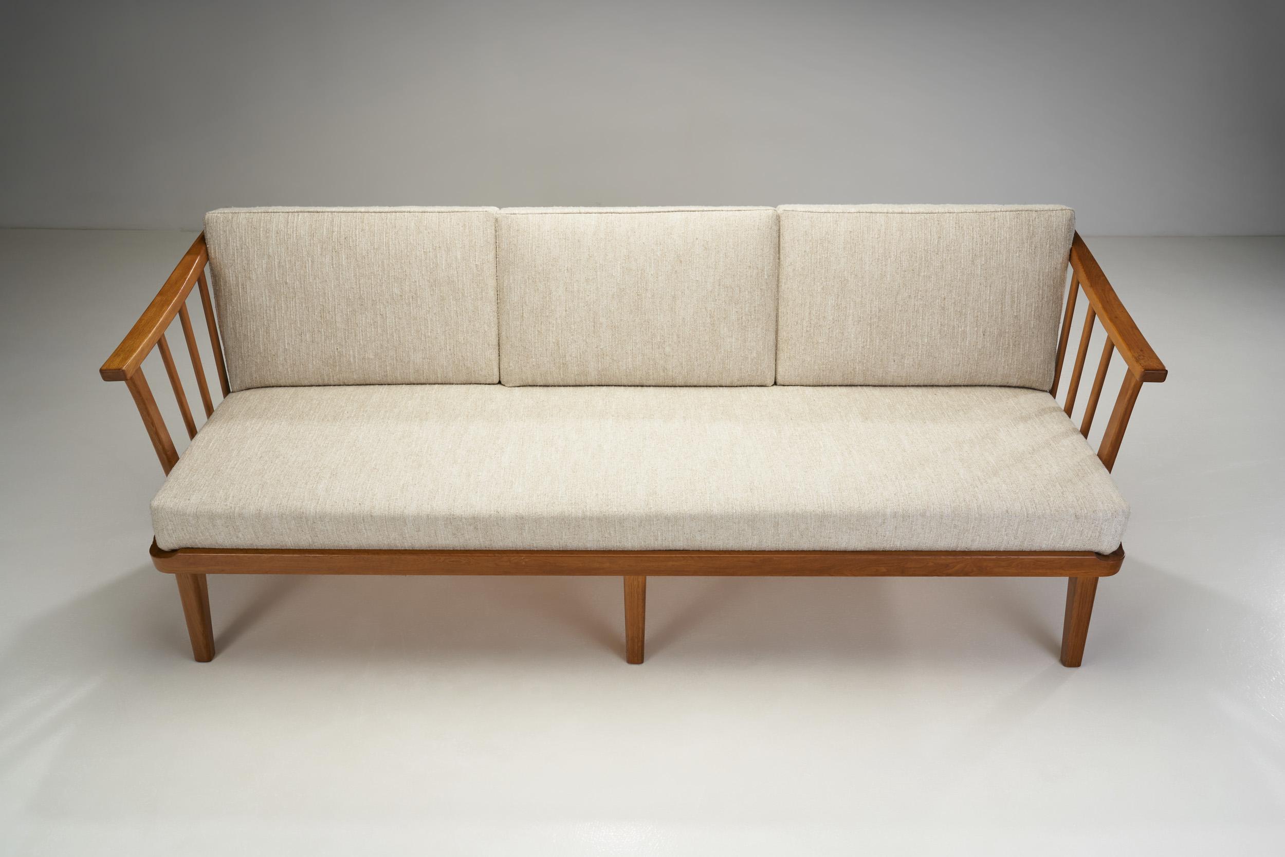 Canapé « Visings » en chêne de Carl Malmsten pour O.H. Sjgren, Suède, années 1960 en vente 3