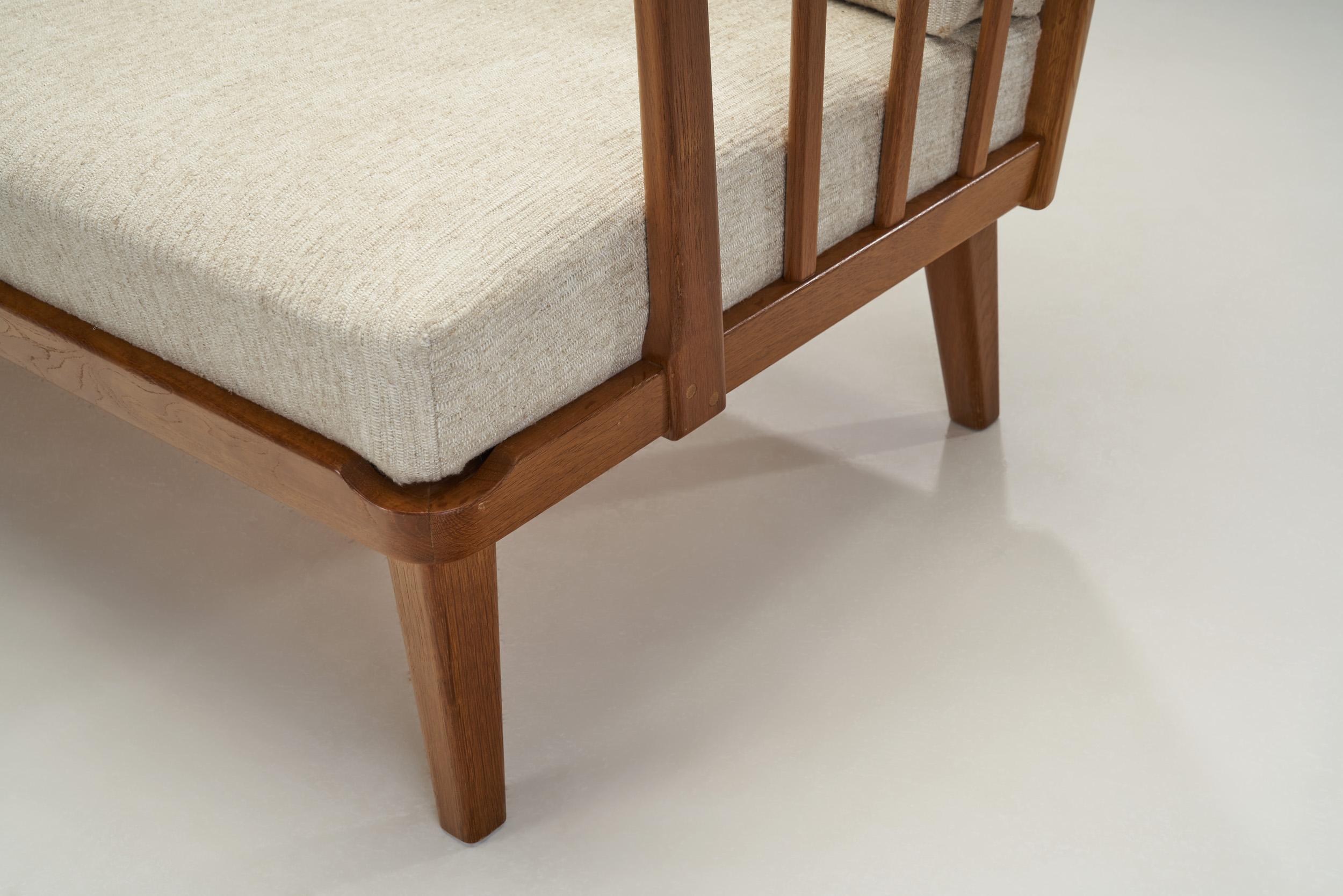 Canapé « Visings » en chêne de Carl Malmsten pour O.H. Sjgren, Suède, années 1960 en vente 7