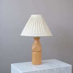 Carl Malmsten Oak Wood Table Lamp 'Karin'. Sweden, 1960s.