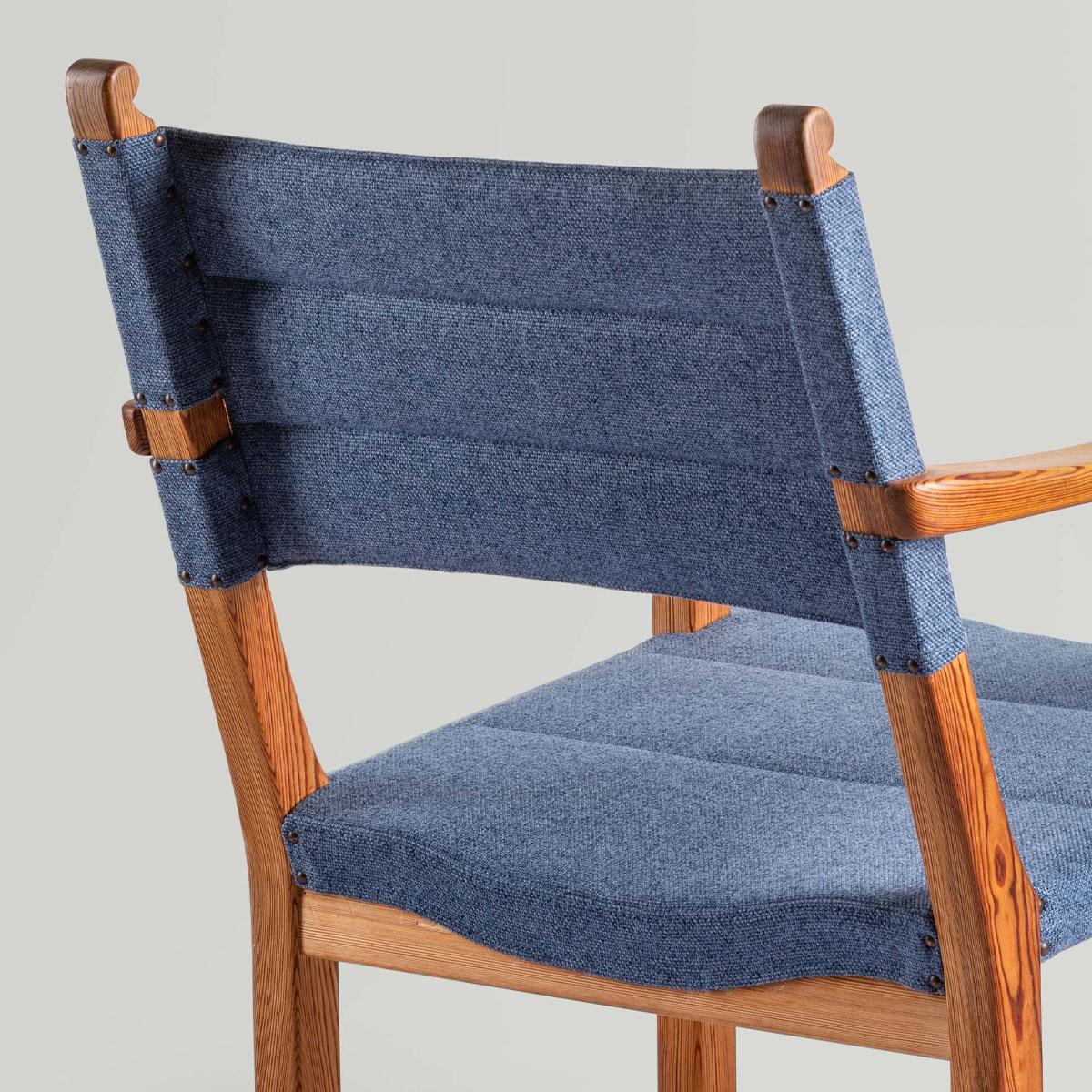 Carl Malmsten Pair of “Hängsits” Armchairs in Solid Pine, 1947 For Sale 1