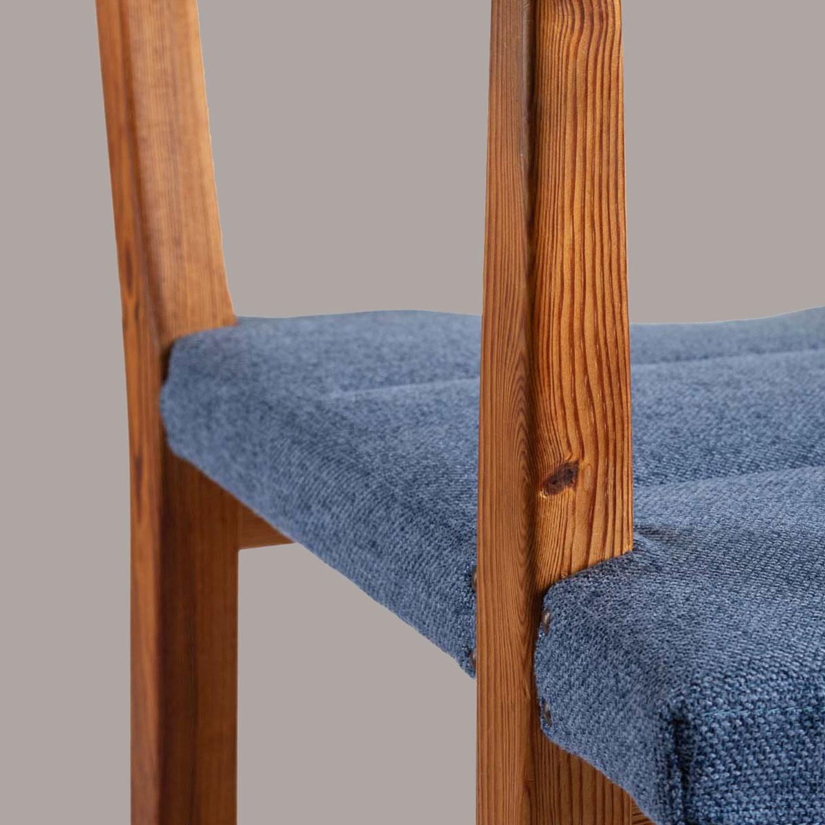 Carl Malmsten Pair of 'Hängsits' Armchairs in Solid Pine, 1947 In Good Condition For Sale In Prague, New Town