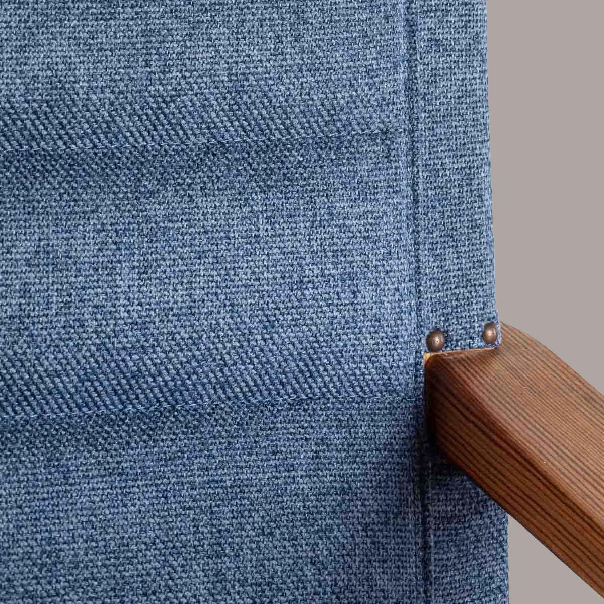 Fabric Carl Malmsten Pair of 'Hängsits' Armchairs in Solid Pine, 1947 For Sale