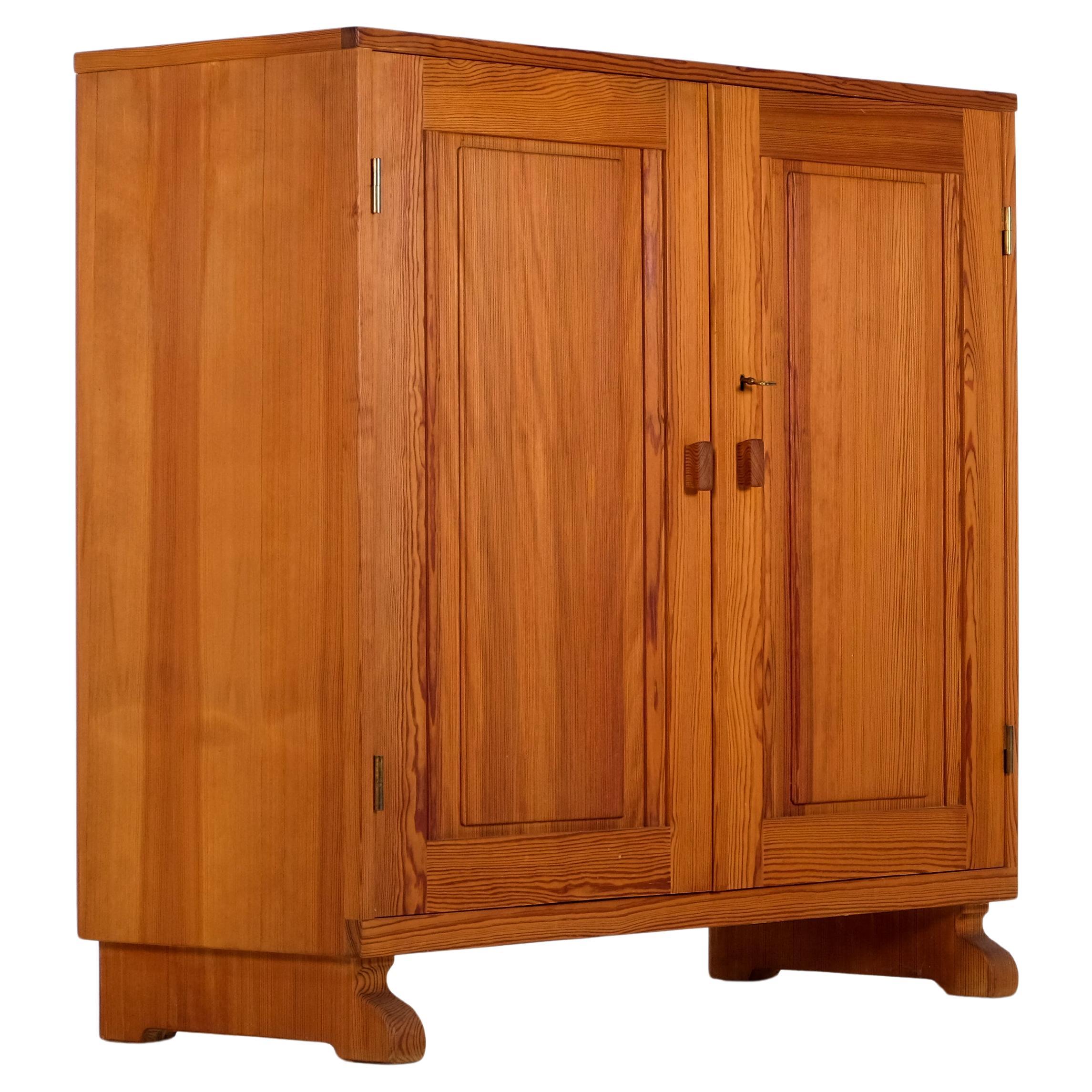 Carl Malmsten pine cabinet, Sweden, 1950s