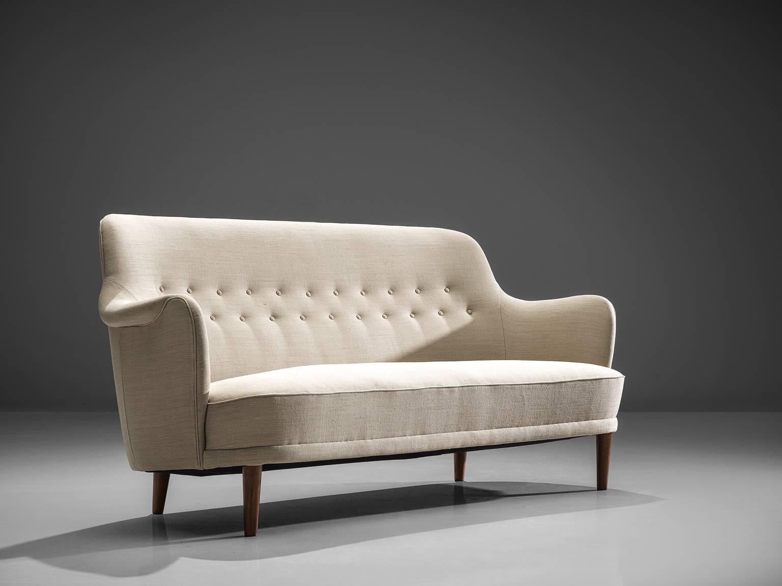 Mid-20th Century Carl Malmsten Reupholstered 'Samsas' Sofa, circa 1940