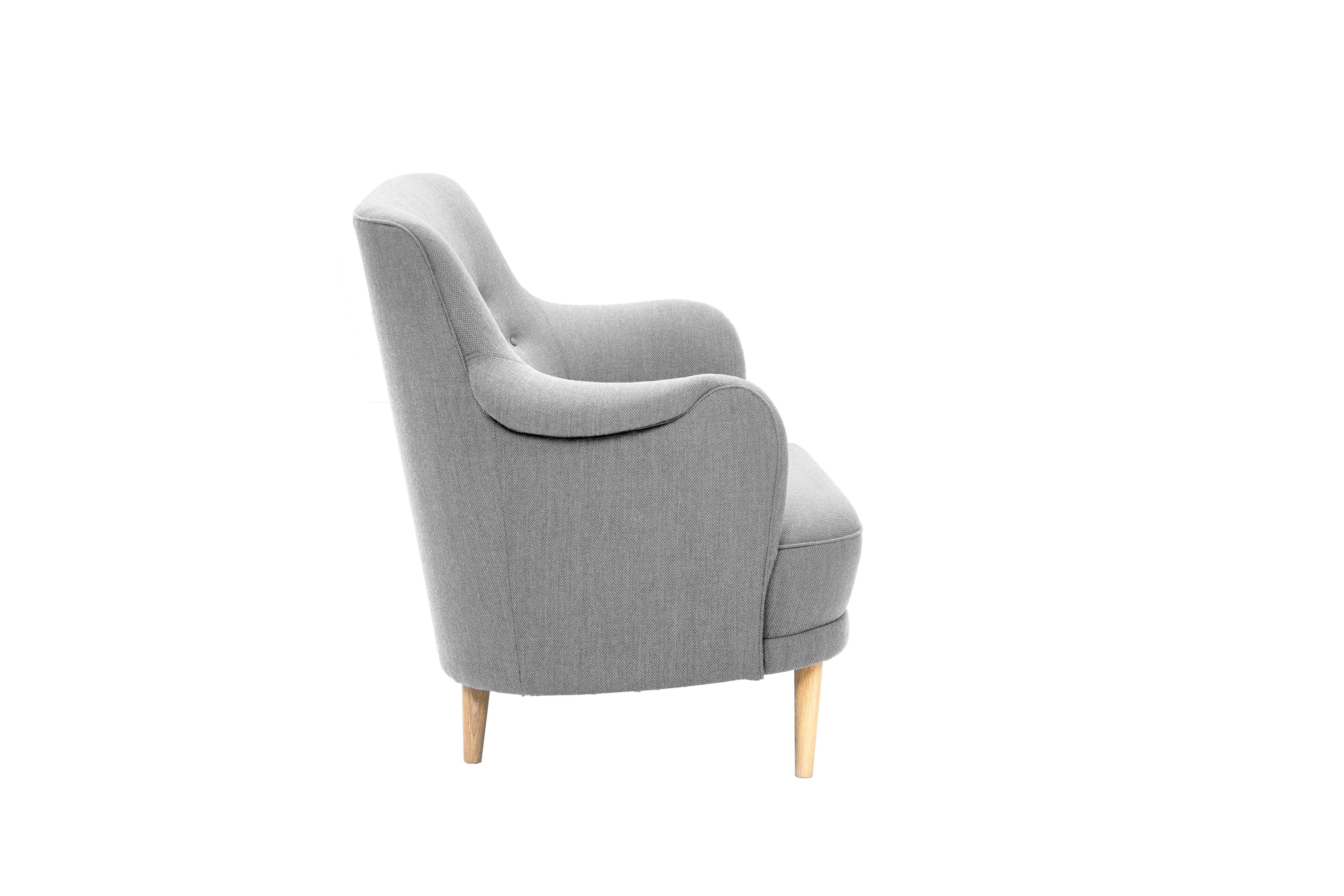 Carl Malmsten Samsas Armchair, Newly Produced, Designed in 1960 In New Condition For Sale In Tranås, SE